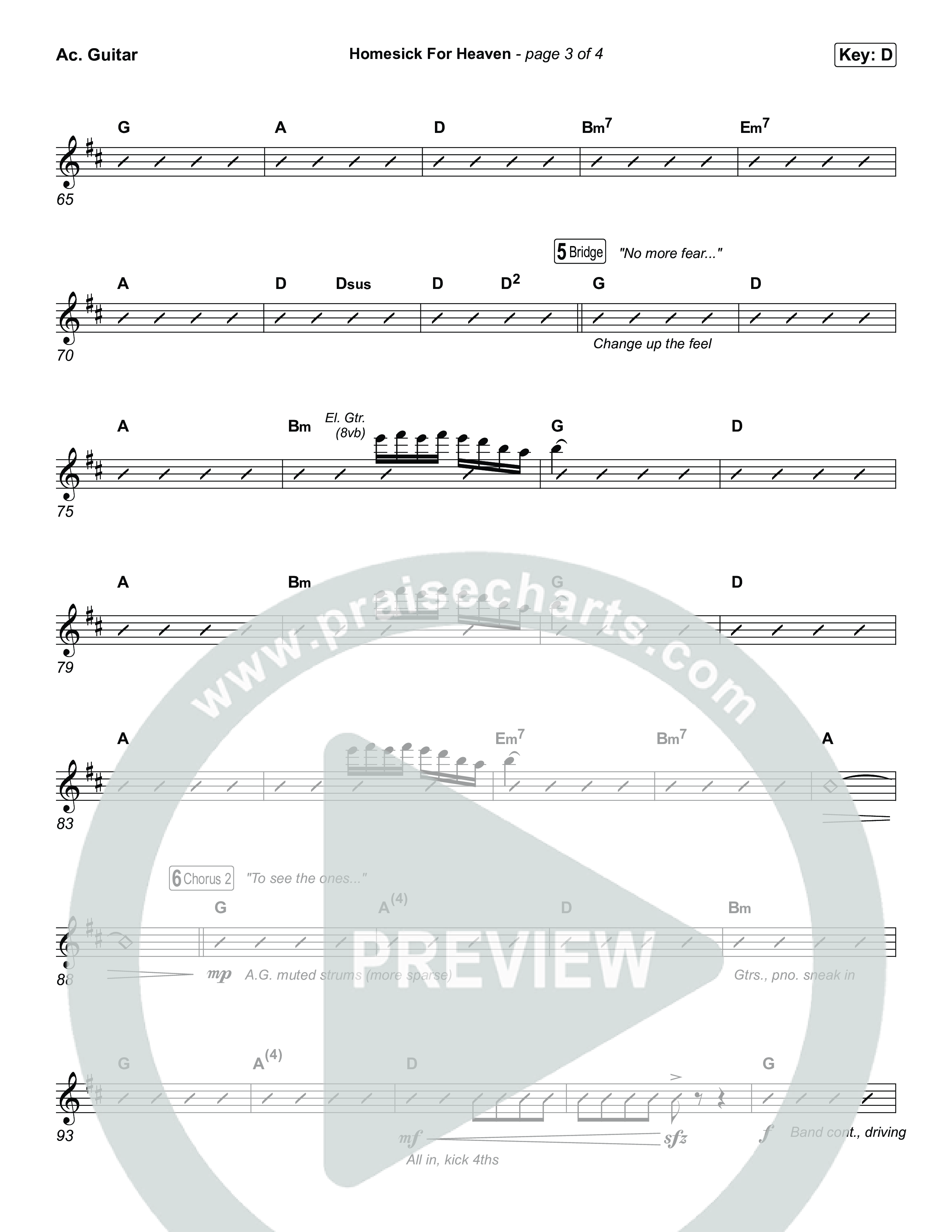 Homesick For Heaven Acoustic Guitar (Phil Wickham)