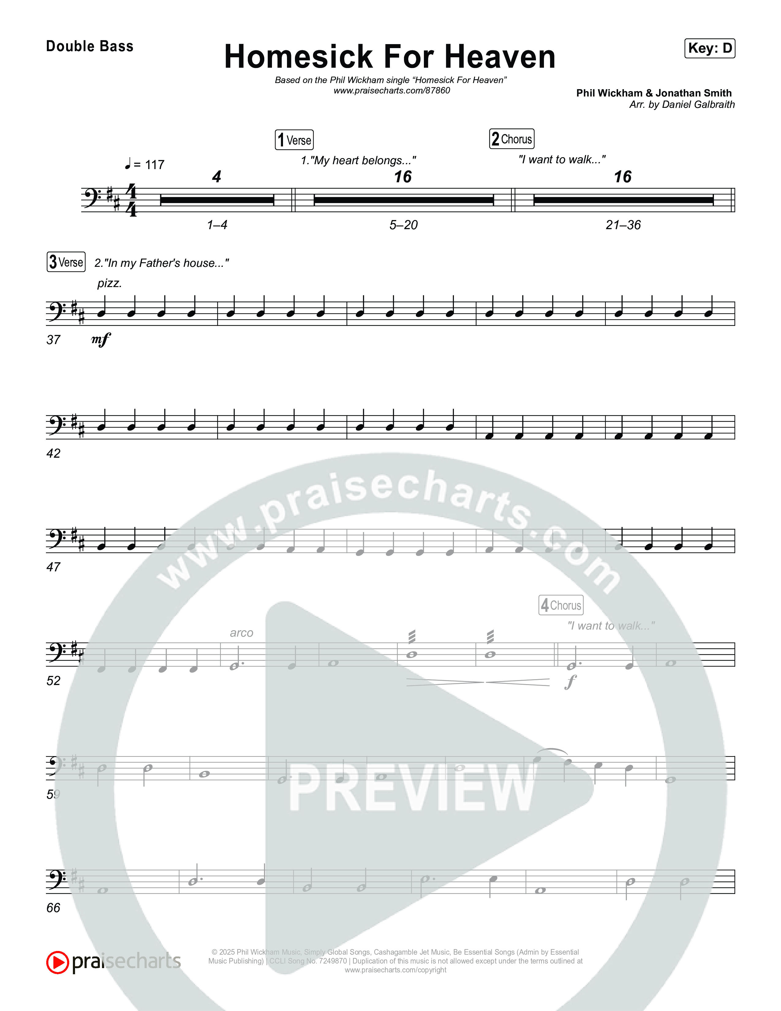 Homesick For Heaven String Bass (Phil Wickham)