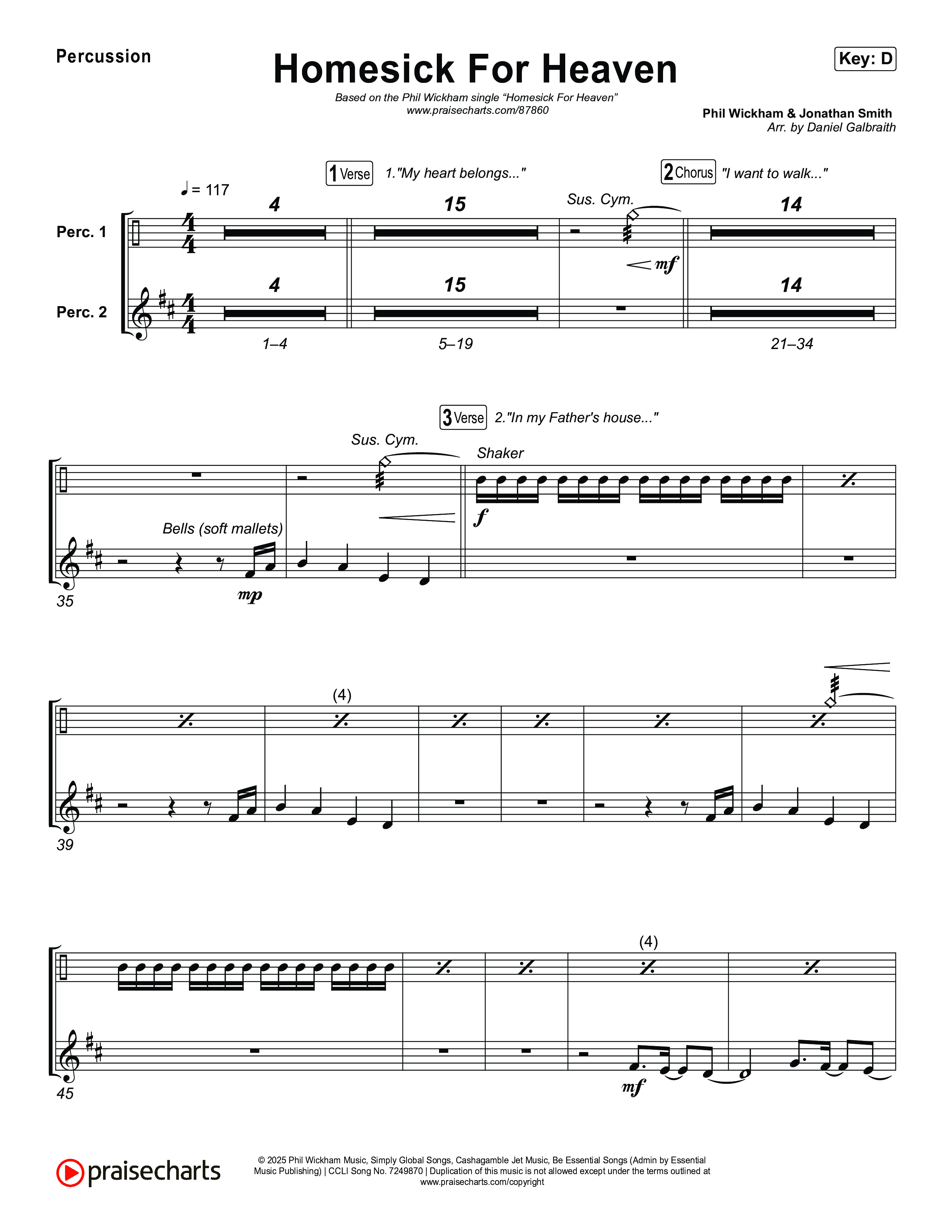 Homesick For Heaven Percussion (Phil Wickham)