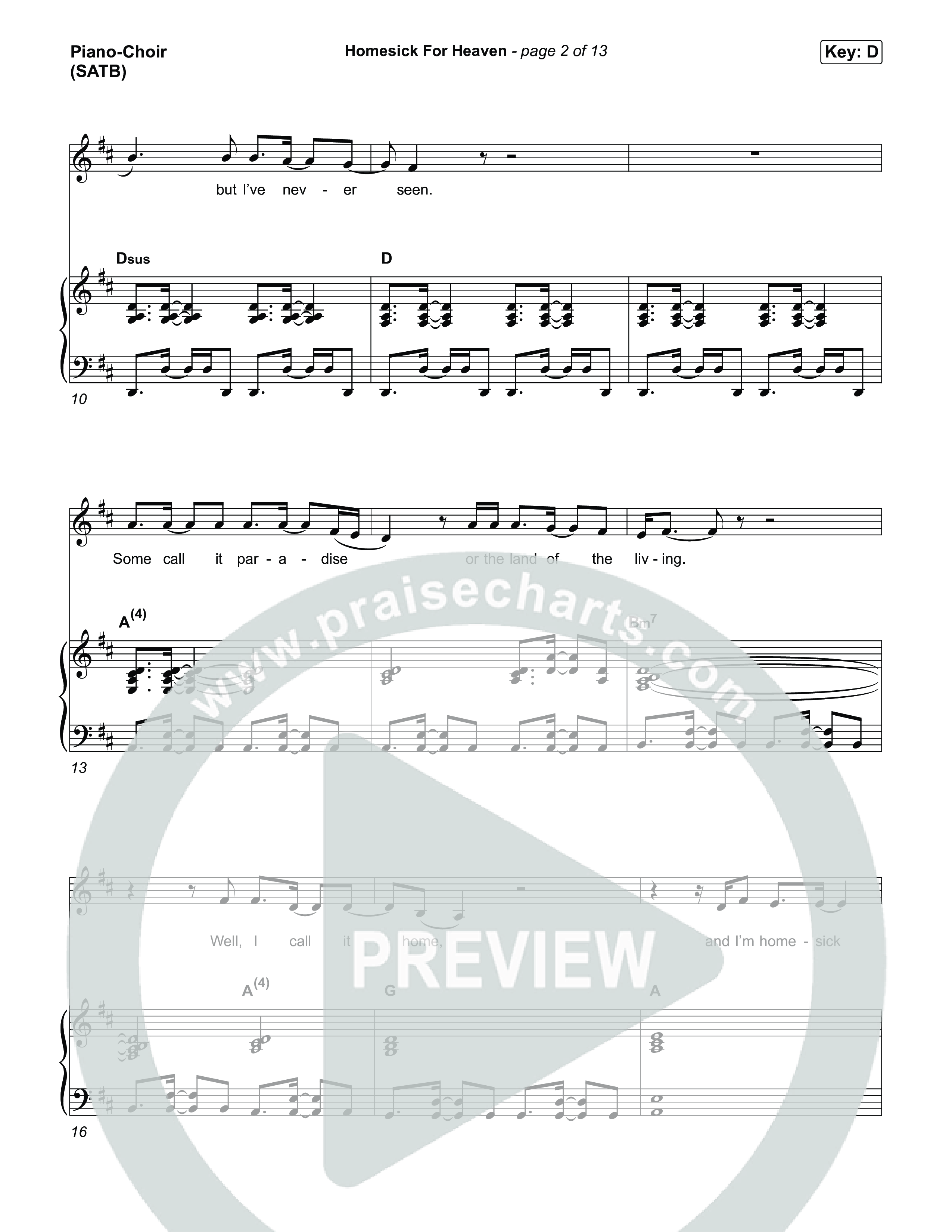 Homesick For Heaven Piano/Vocal Pack (Phil Wickham)