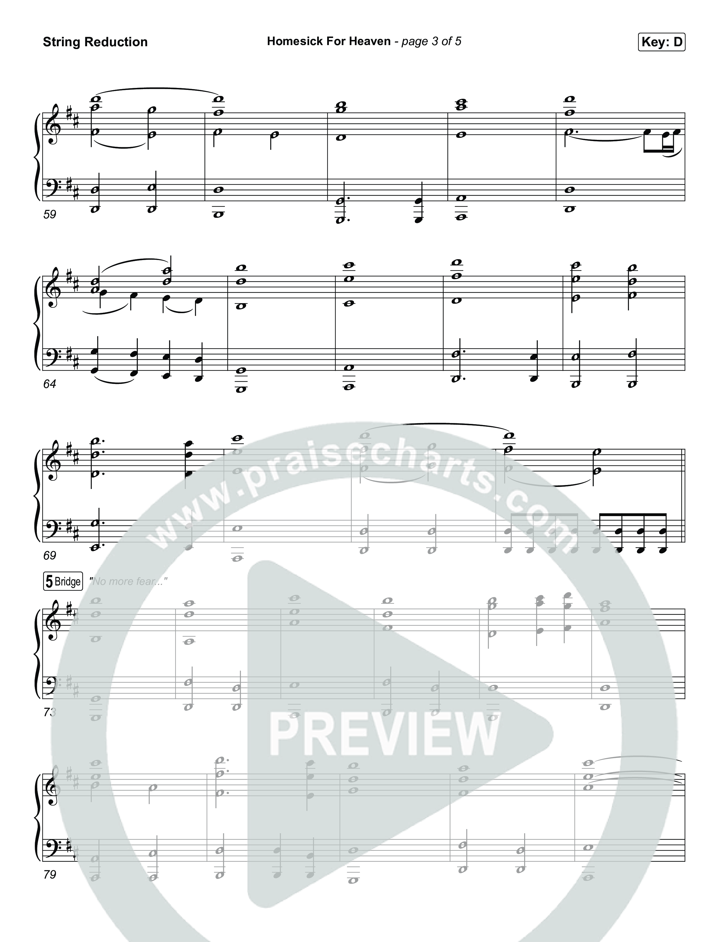 Homesick For Heaven String Reduction (Phil Wickham)