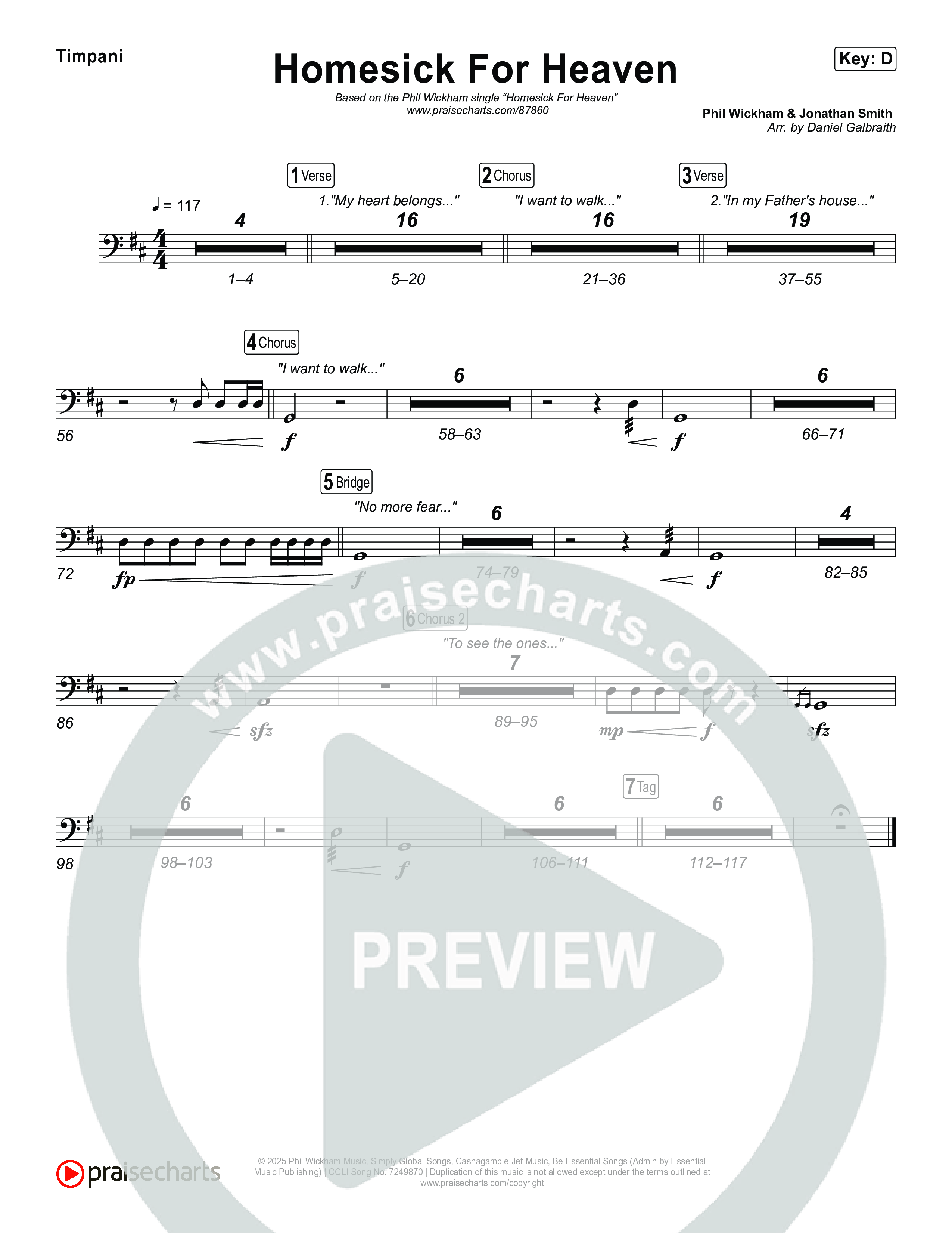Homesick For Heaven Timpani (Phil Wickham)
