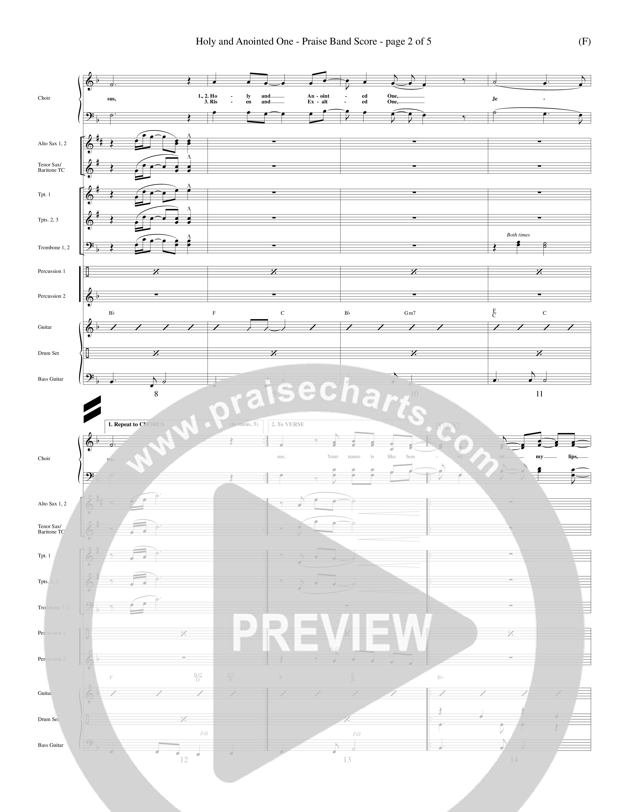 Holy And Anointed One (Choral Anthem SATB) Conductor's Score (Word Music Choral / Orch. Ed Dickinson)