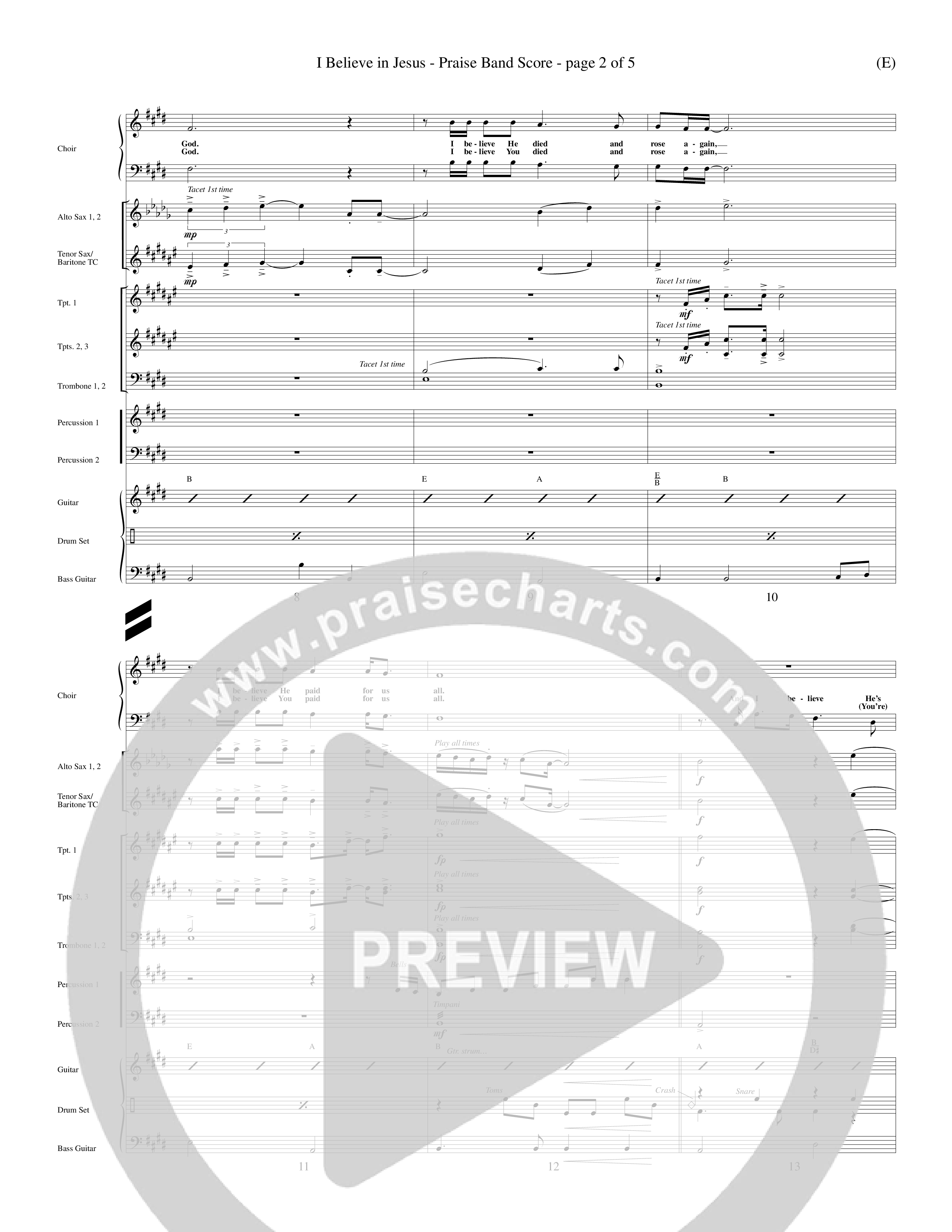 I Believe In Jesus (Choral Anthem SATB) Conductor's Score (Word Music Choral / Orch. Mark McClure)