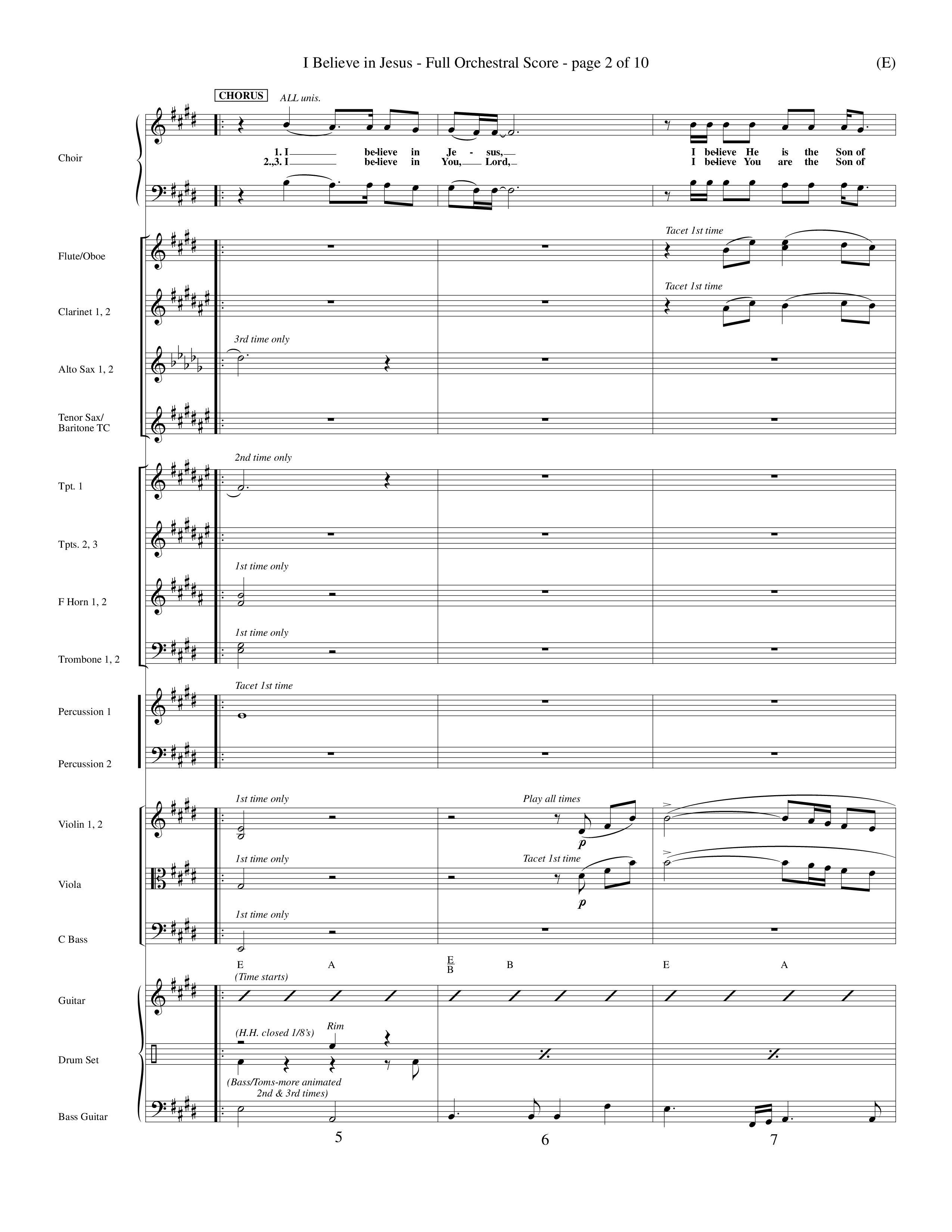 I Believe In Jesus (Choral Anthem SATB) Conductor's Score (Word Music Choral / Orch. Mark McClure)