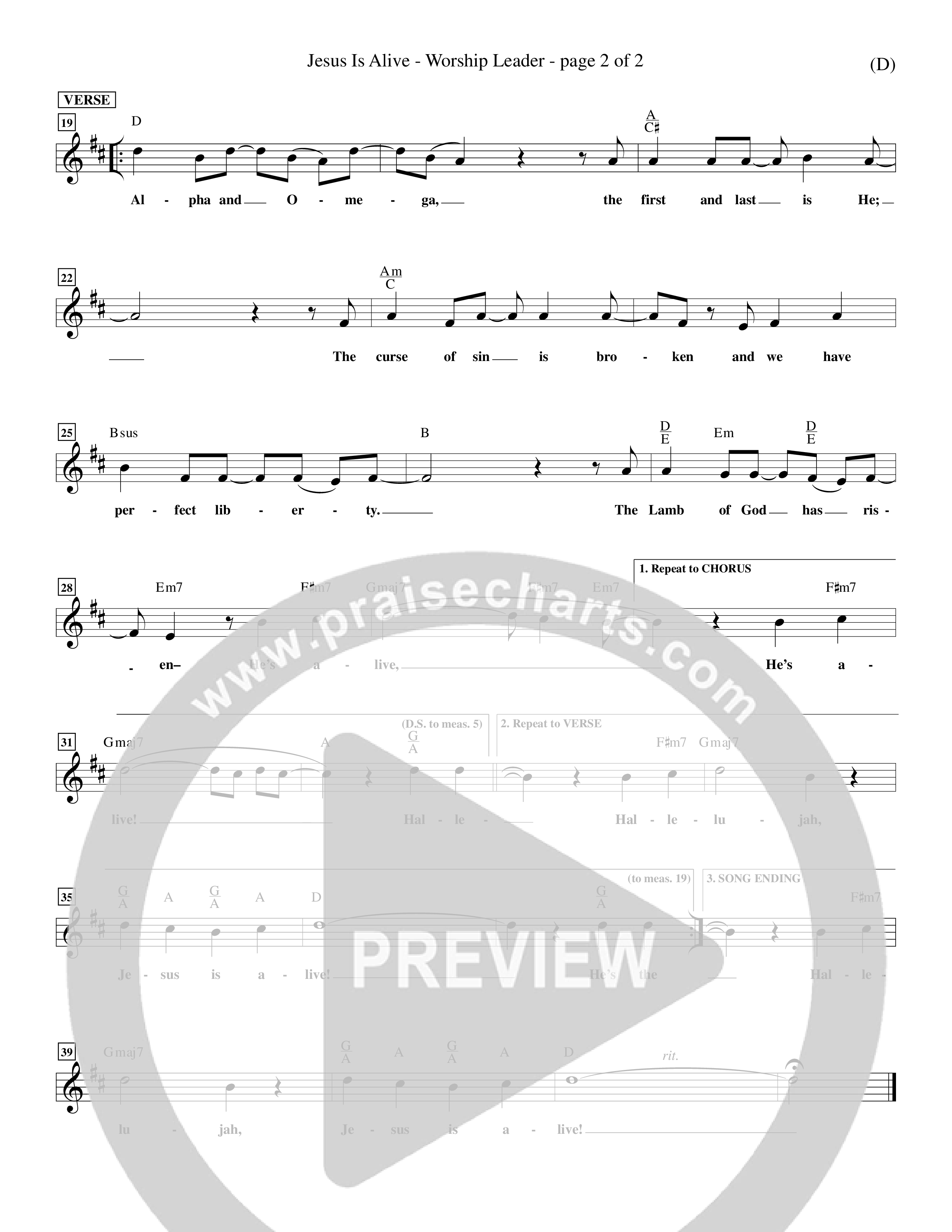 Jesus Is Alive (Choral Anthem SATB) Rhythm Pack (Word Music Choral / Orch. Dave Williamson)