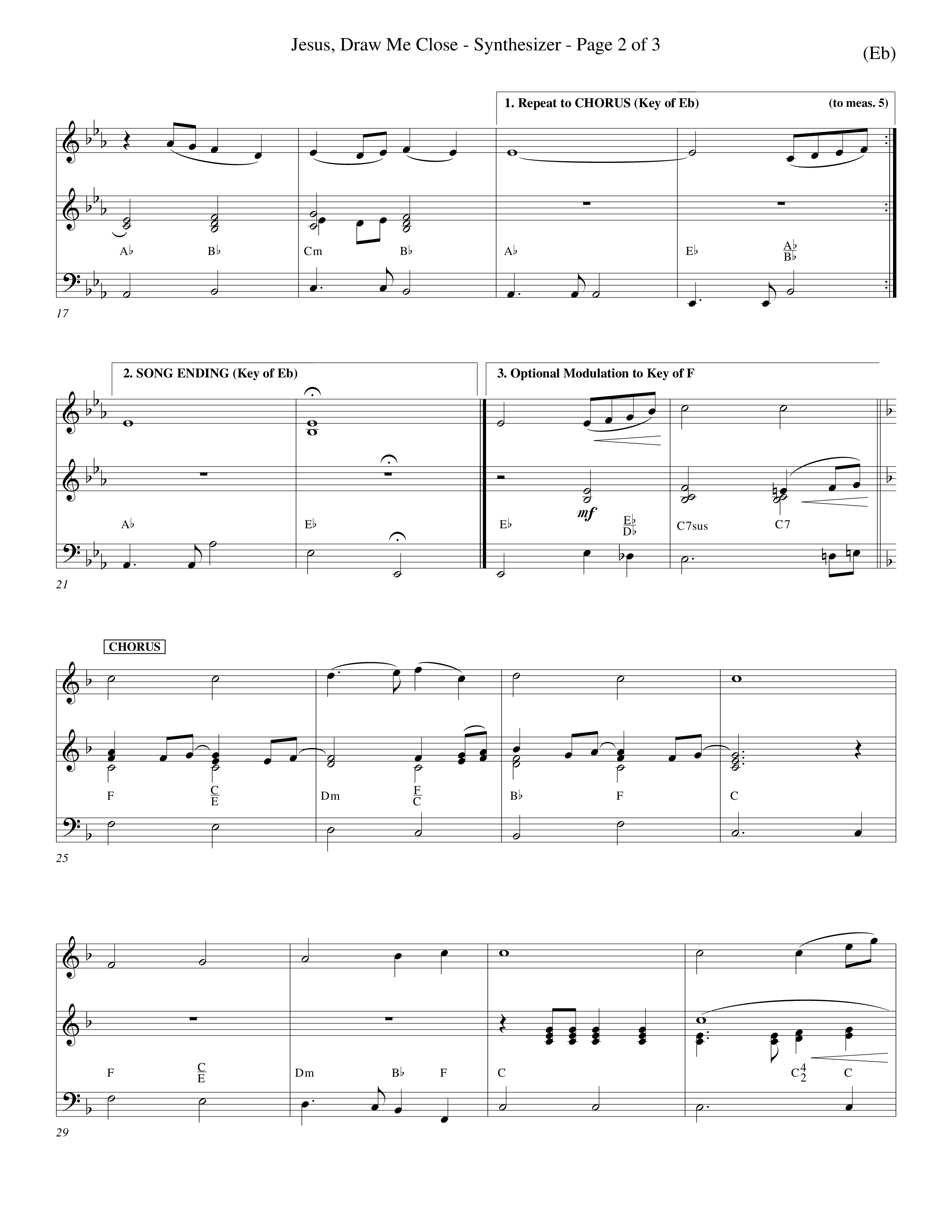 Jesus Draw Me Close (Choral Anthem SATB) Synth (Word Music Choral / Orch. David Winkler)