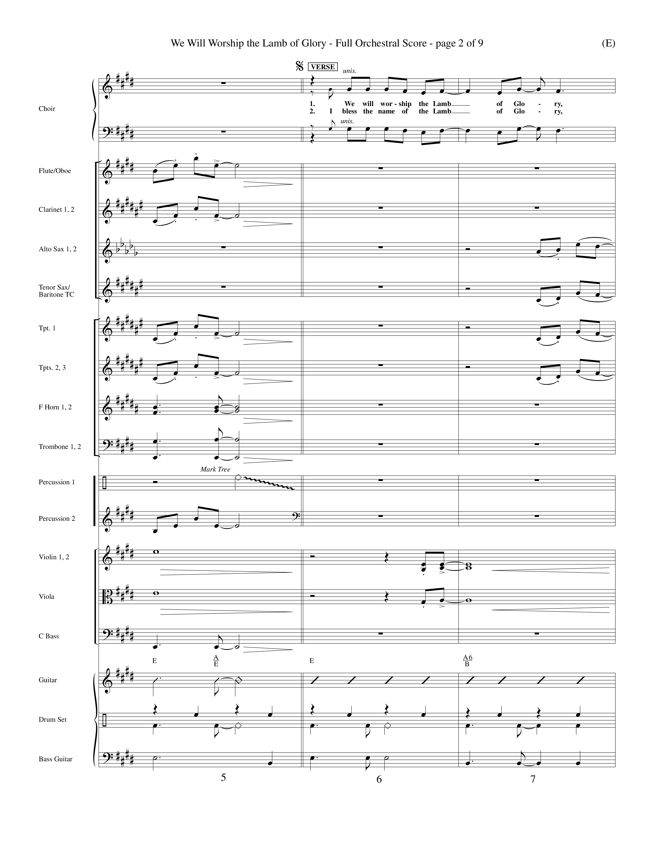 We Will Worship The Lamb of Glory (Choral Anthem SATB) Conductor's Score (Word Music Choral / Orch. J. Daniel Smith)