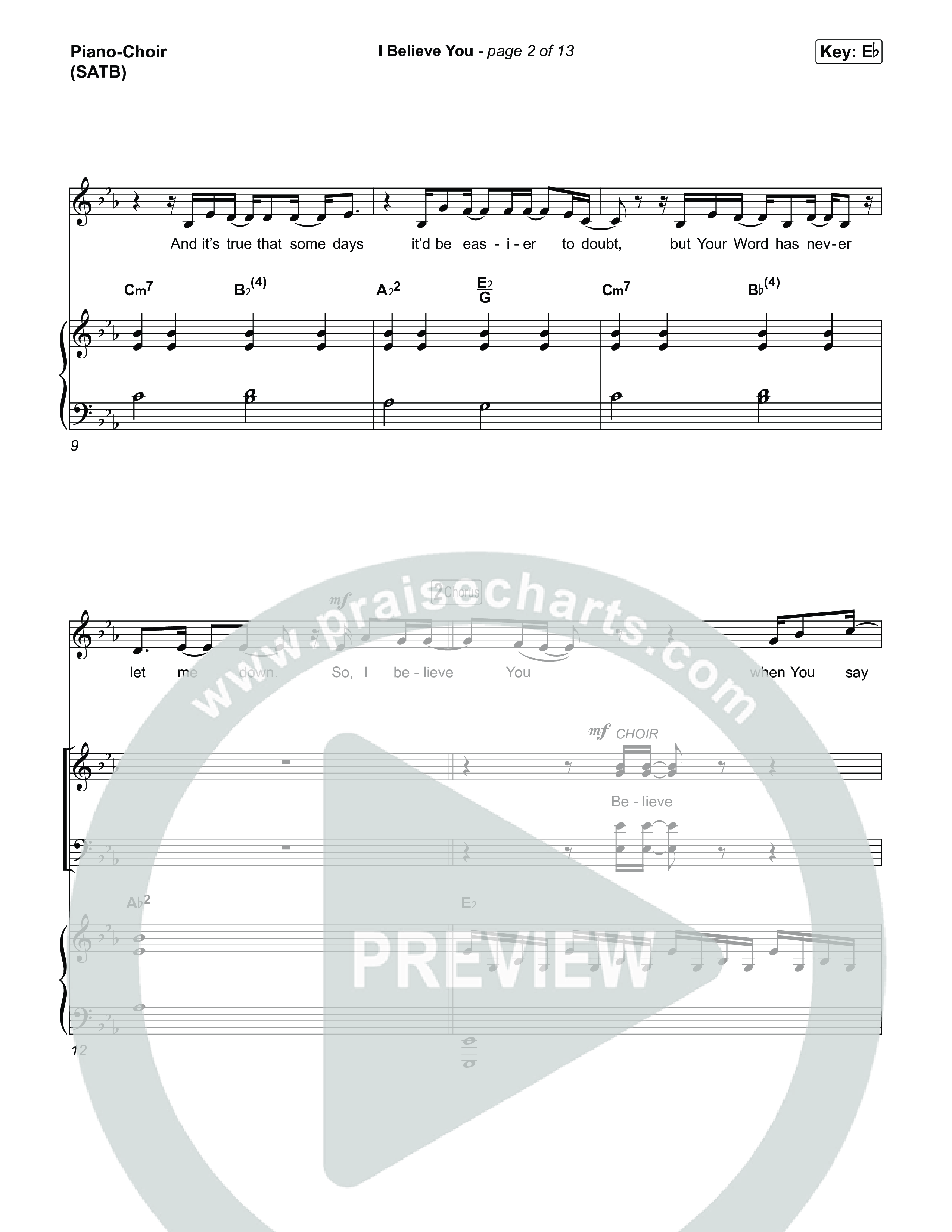 I Believe You Piano/Vocal Pack (Megan Woods)