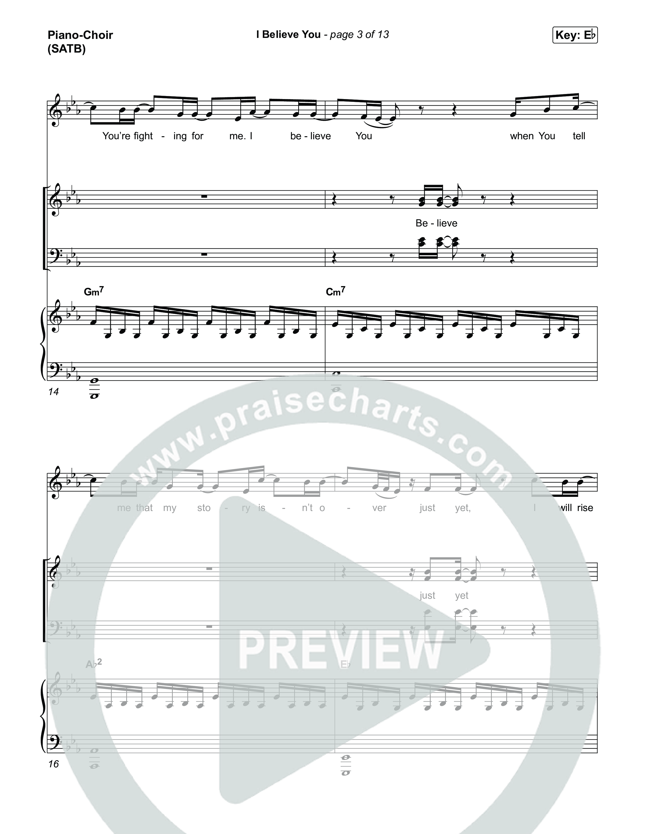 I Believe You Piano/Vocal Pack (Megan Woods)