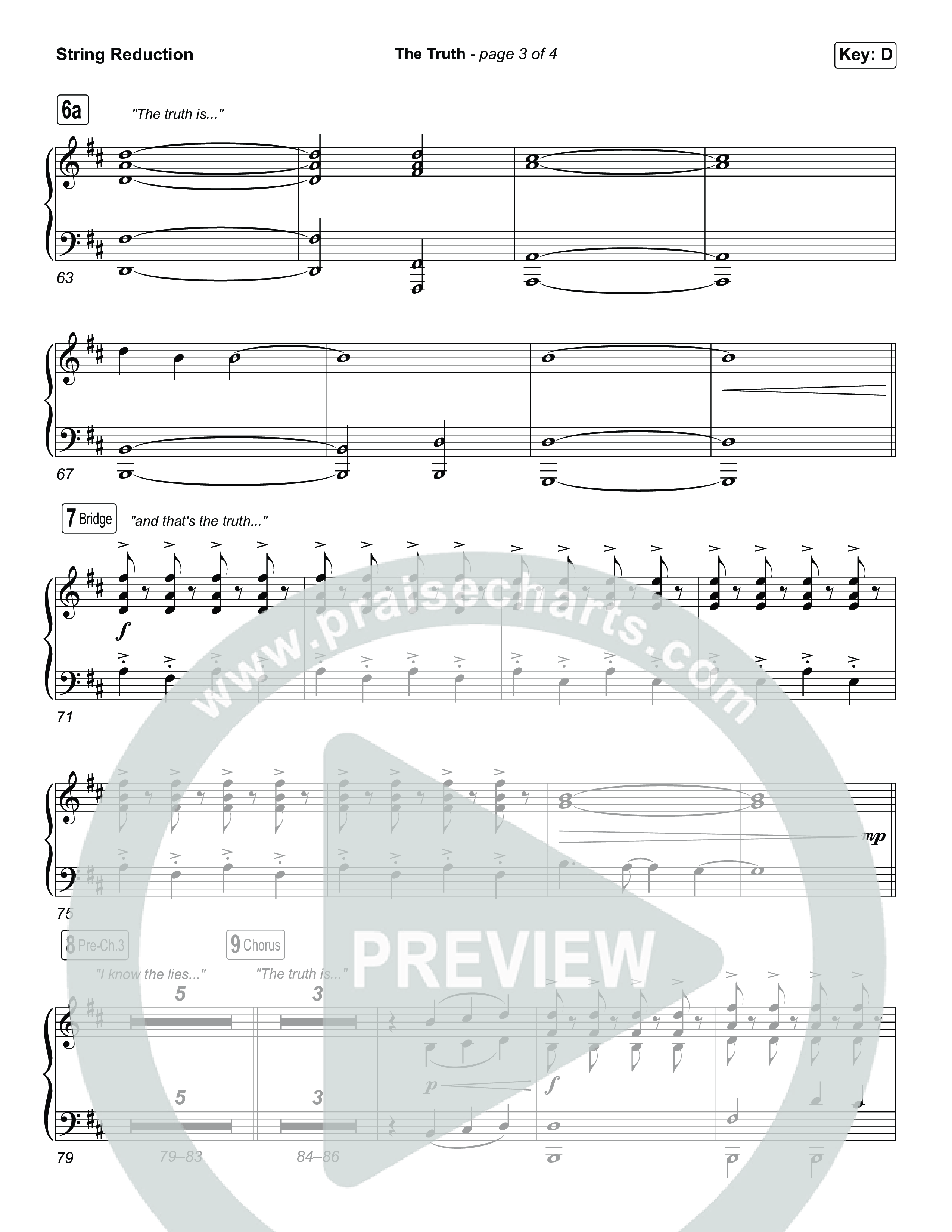 The Truth (Choral Anthem SATB) String Reduction (Megan Woods / Arr. Luke Gambill)