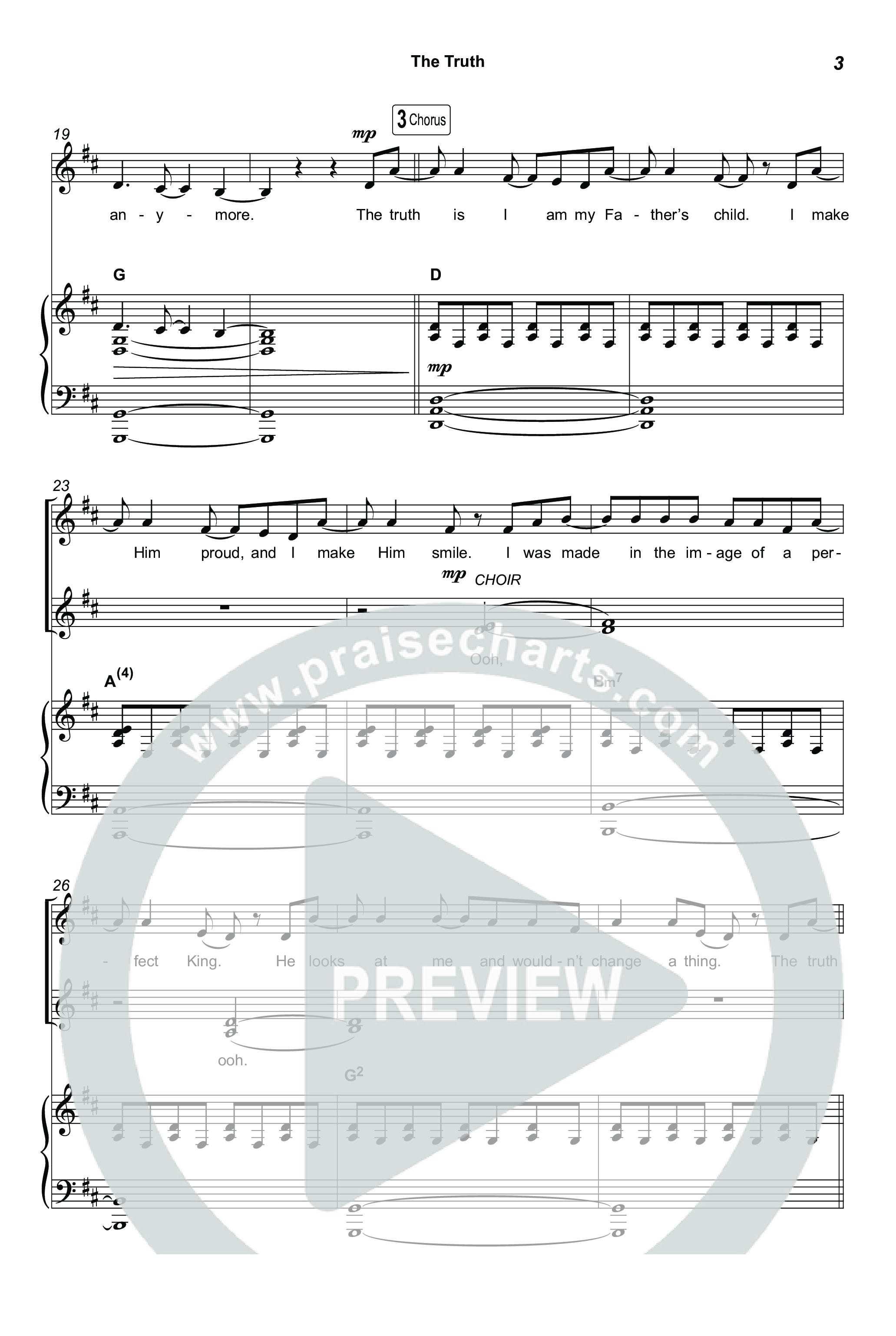 The Truth (Unison/2-Part) Octavo (Uni/2-Part & Pno) (Megan Woods / Arr. Luke Gambill)