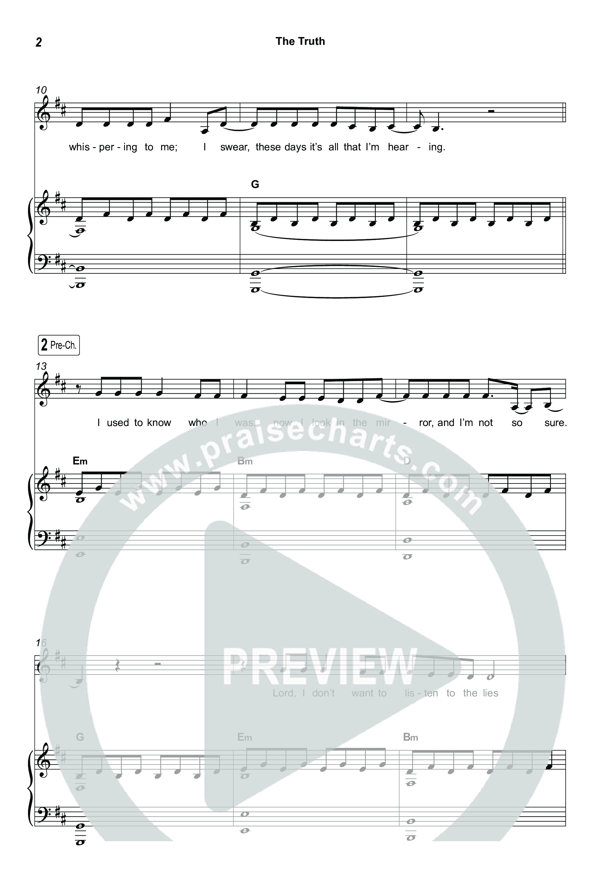 The Truth (Sing It Now) Octavo (SATB & Pno) (Megan Woods / Arr. Luke Gambill)