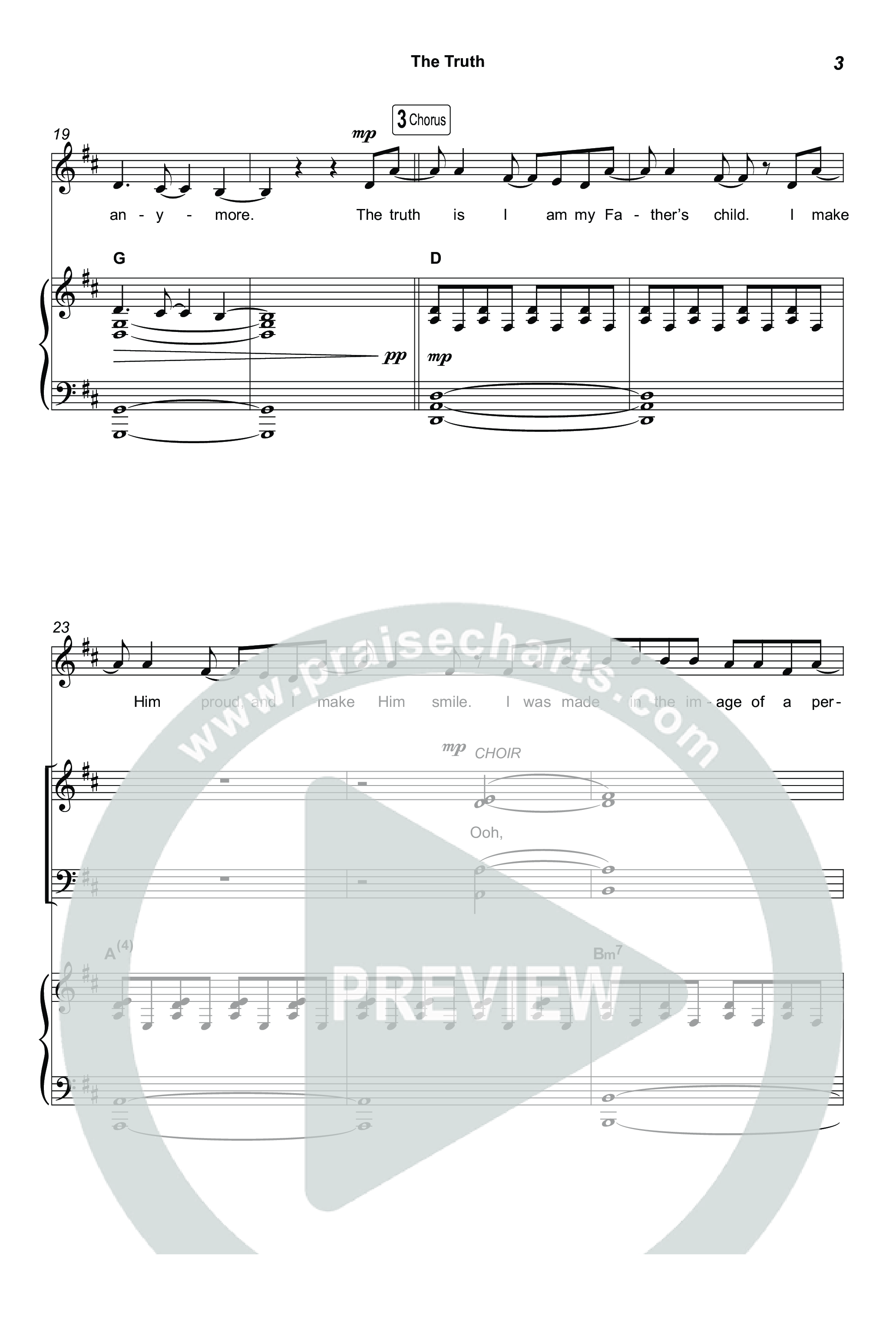 The Truth (Sing It Now) Octavo (SATB & Pno) (Megan Woods / Arr. Luke Gambill)