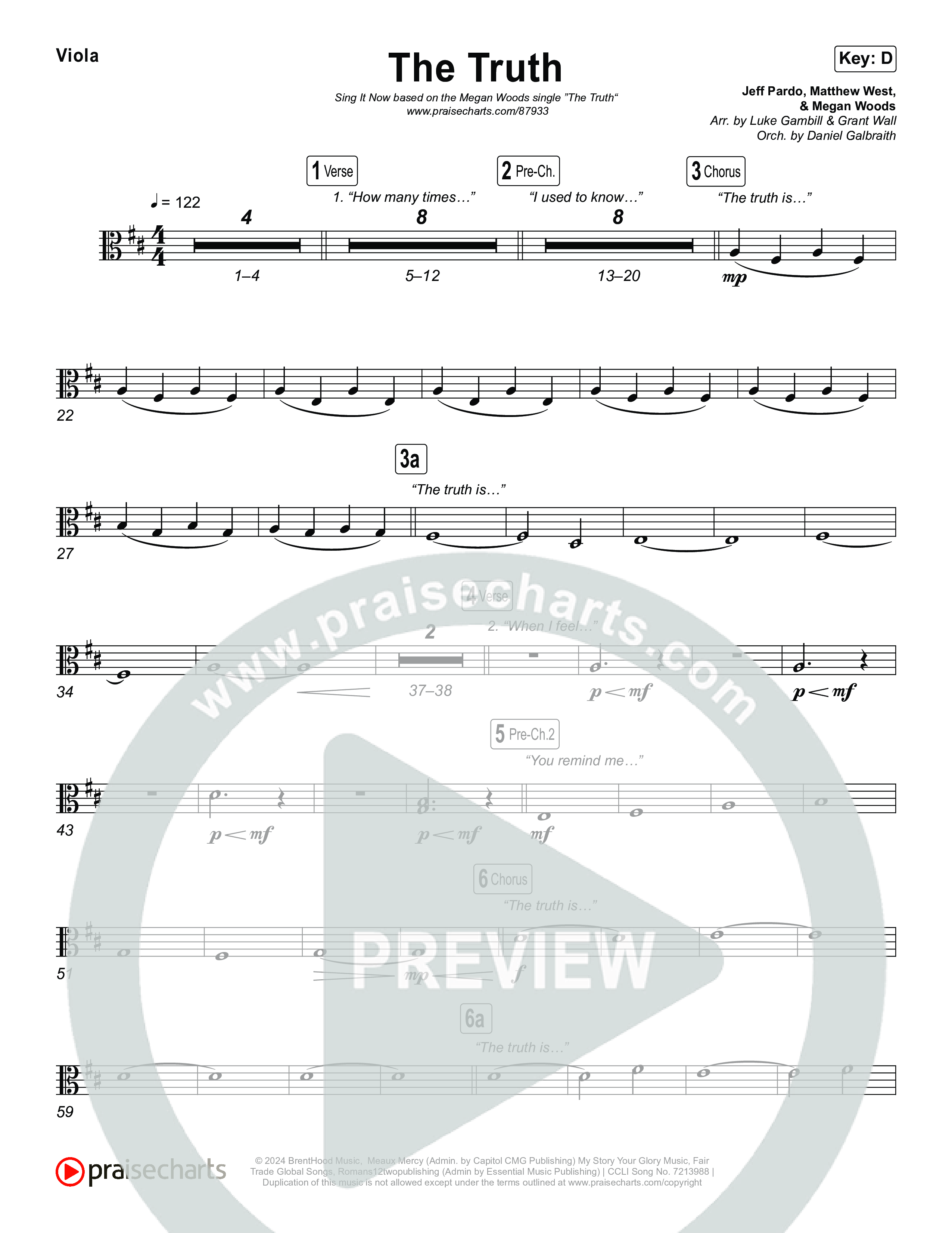 The Truth (Sing It Now) String Pack (Megan Woods / Arr. Luke Gambill)