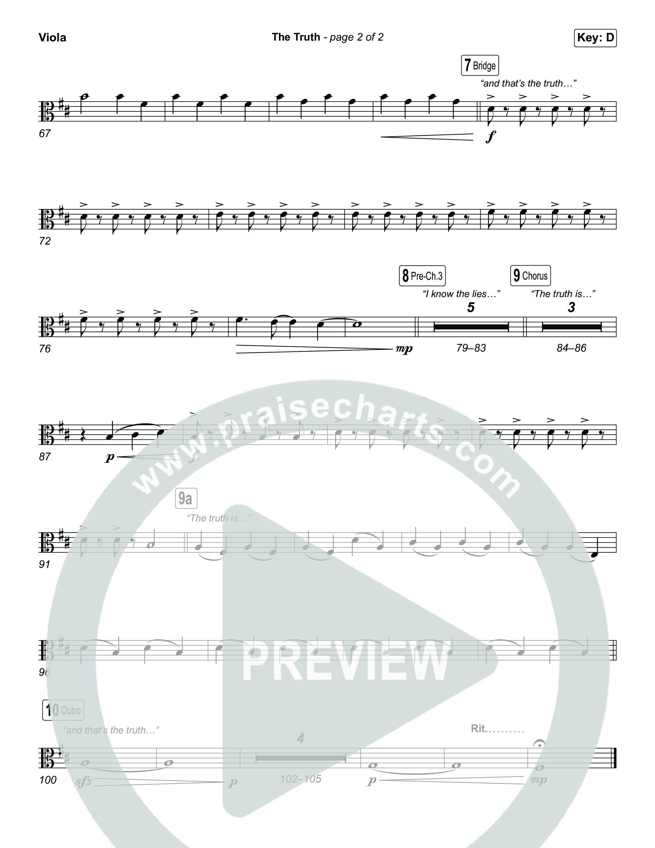 The Truth (Sing It Now) Viola (Megan Woods / Arr. Luke Gambill)