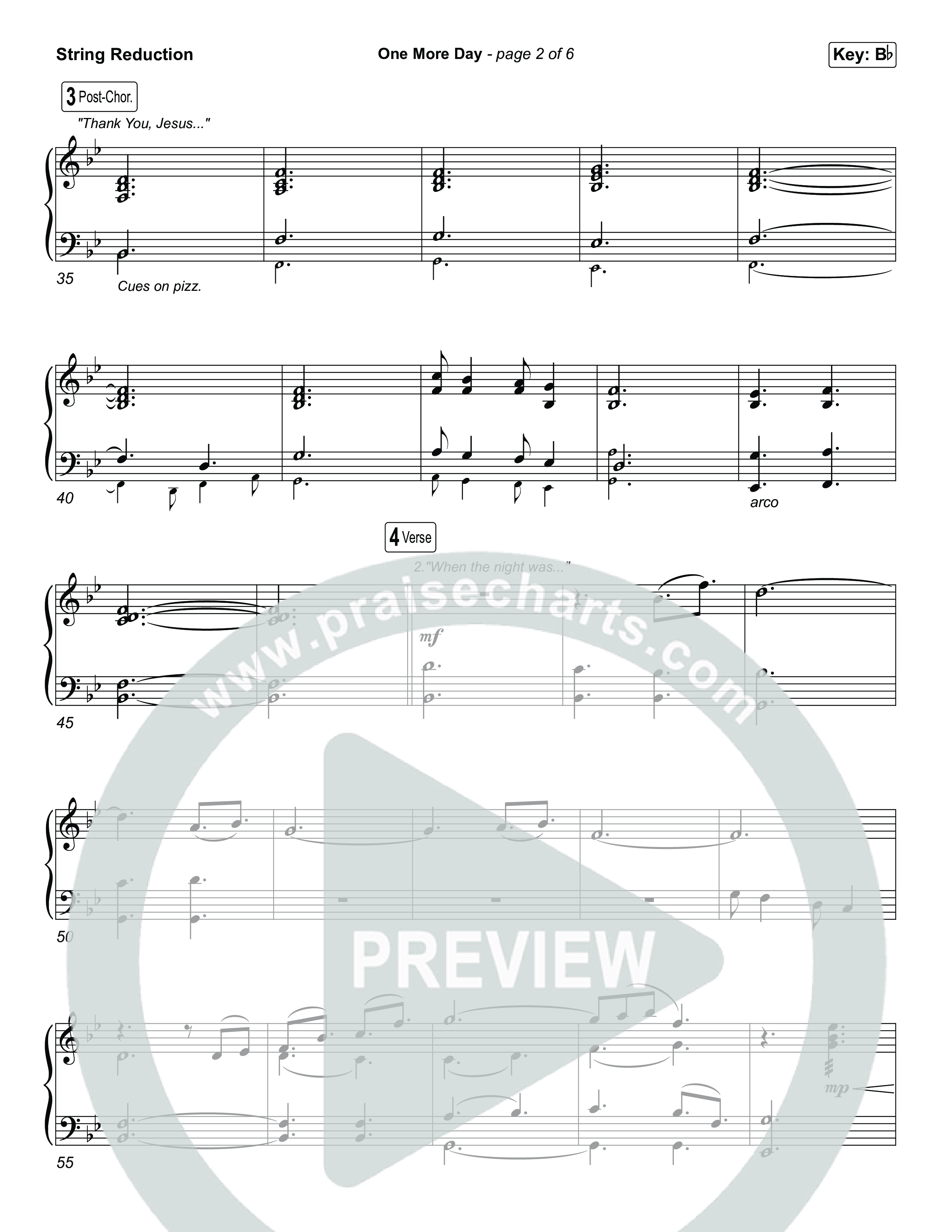 One More Day (Unison/2-Part) String Reduction (Sons Of Sunday)