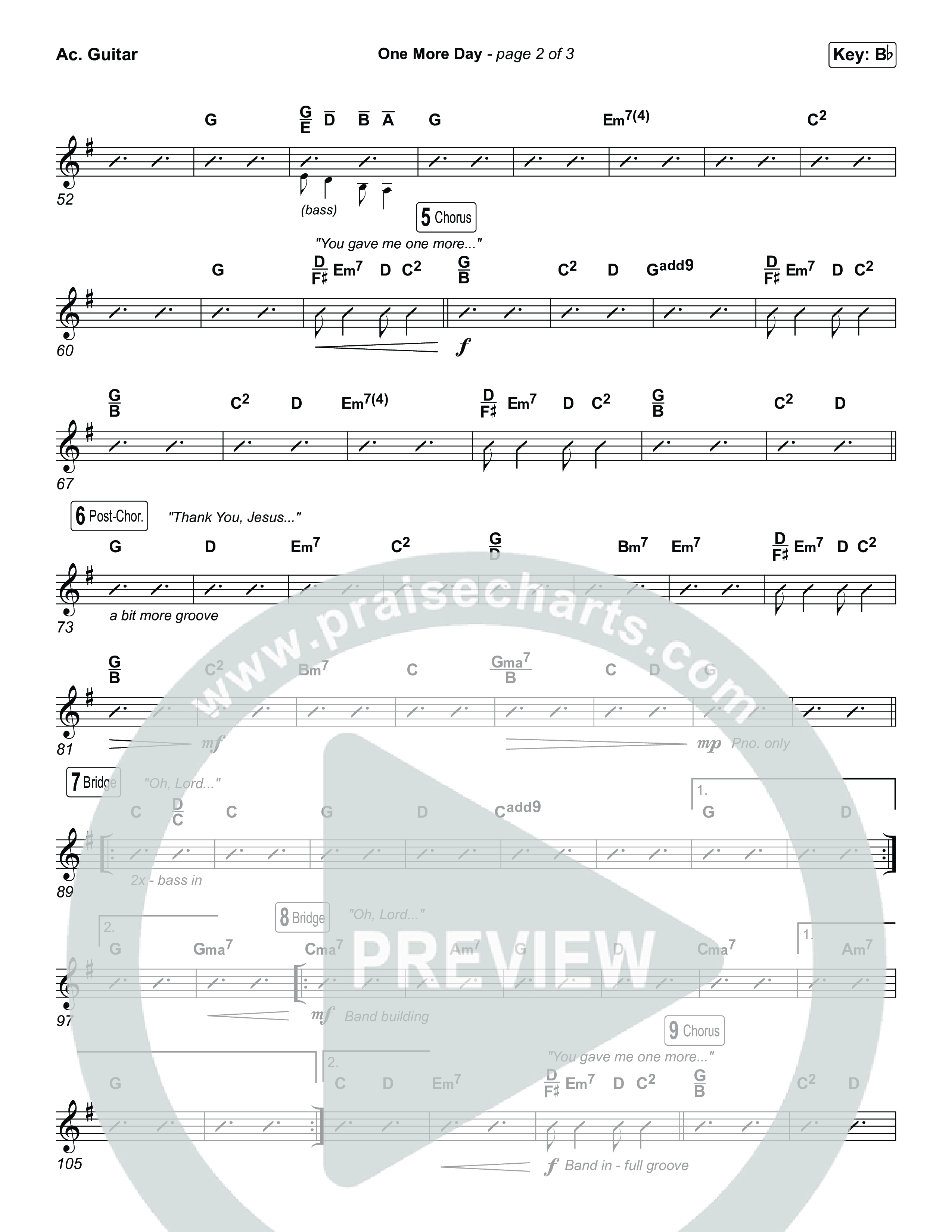 One More Day (Sing It Now) Acoustic Guitar (Sons Of Sunday)