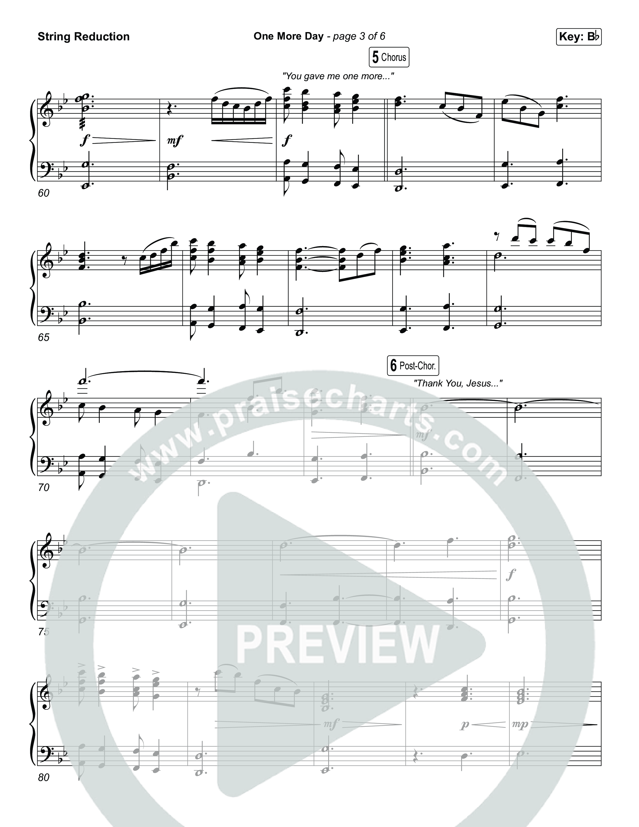 One More Day (Sing It Now) String Reduction (Sons Of Sunday)