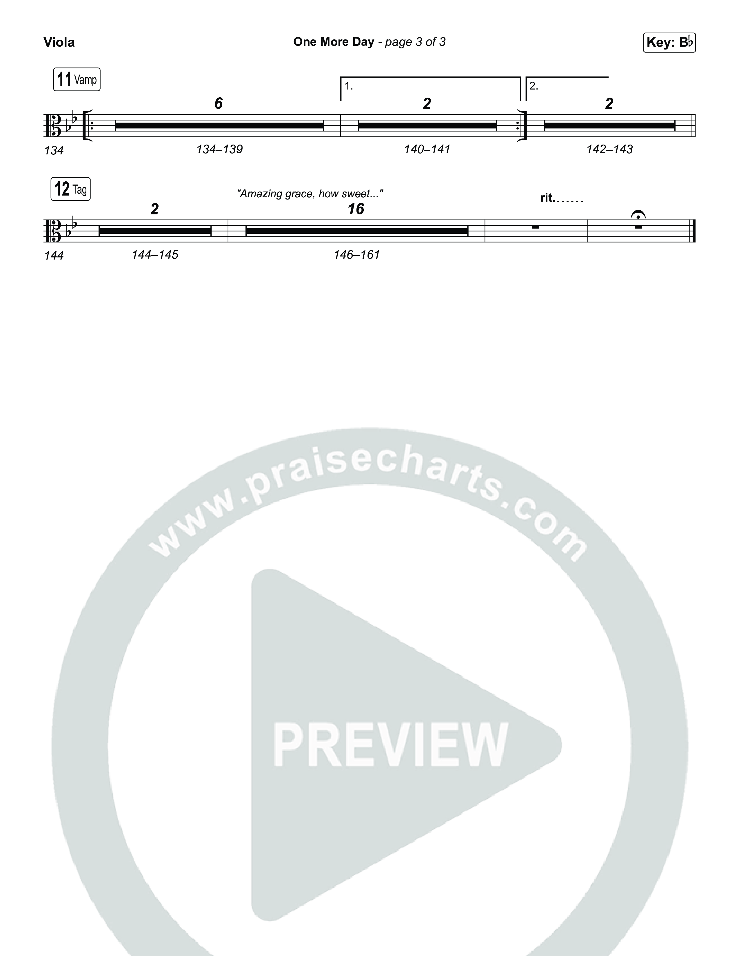 One More Day (Sing It Now) Viola (Sons Of Sunday)