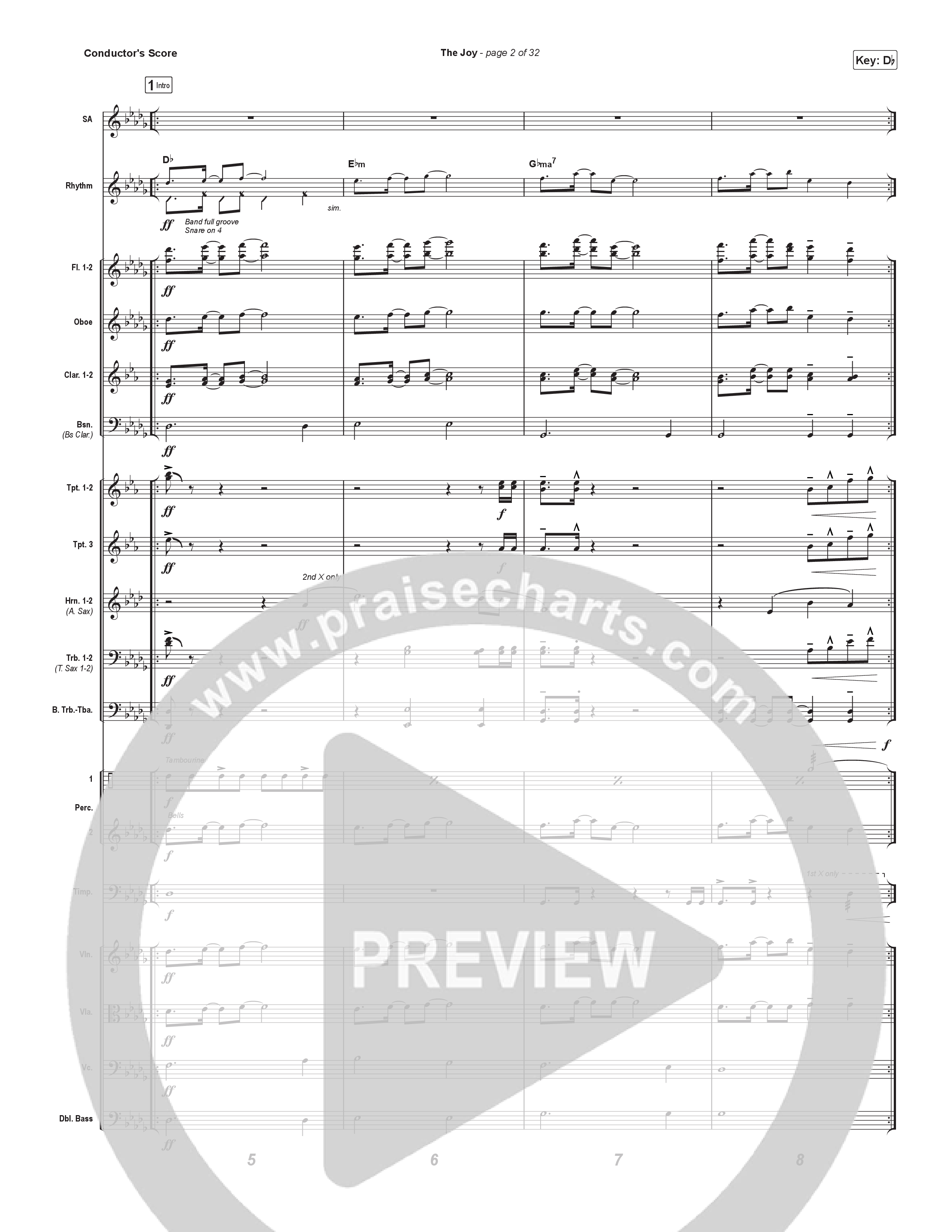 The Joy (Choral Anthem SATB) Orchestration (The Belonging Co / Andrew Holt / Arr. Luke Gambill)
