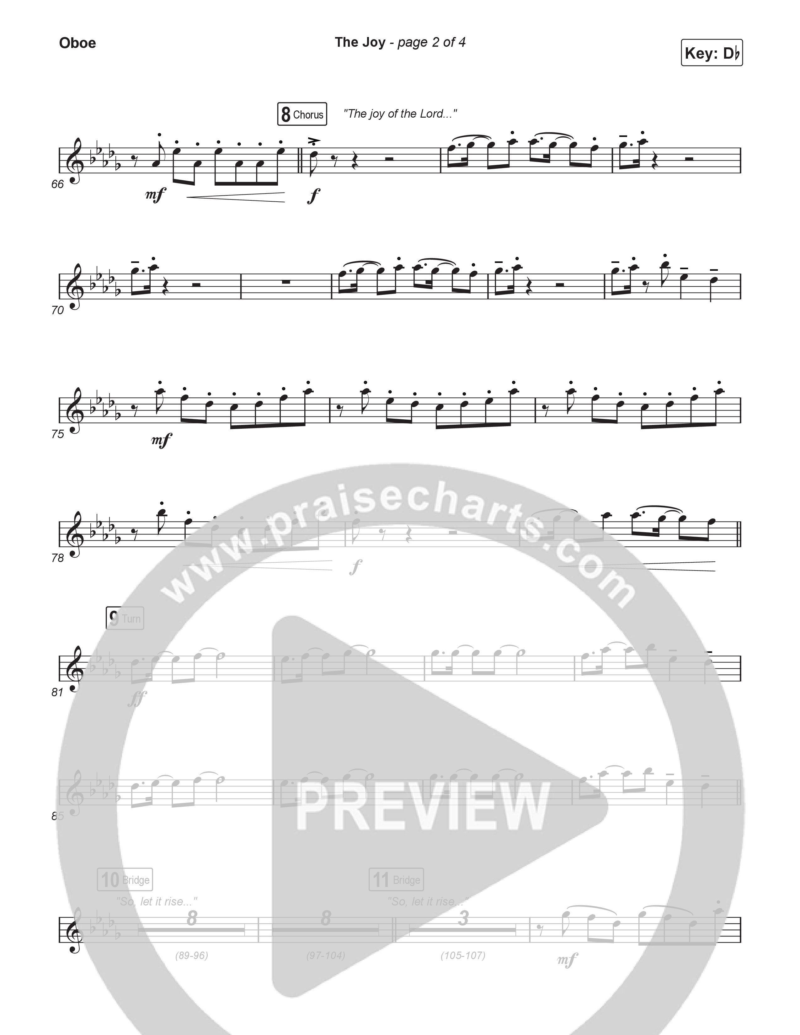 The Joy (Choral Anthem SATB) Oboe (The Belonging Co / Andrew Holt / Arr. Luke Gambill)