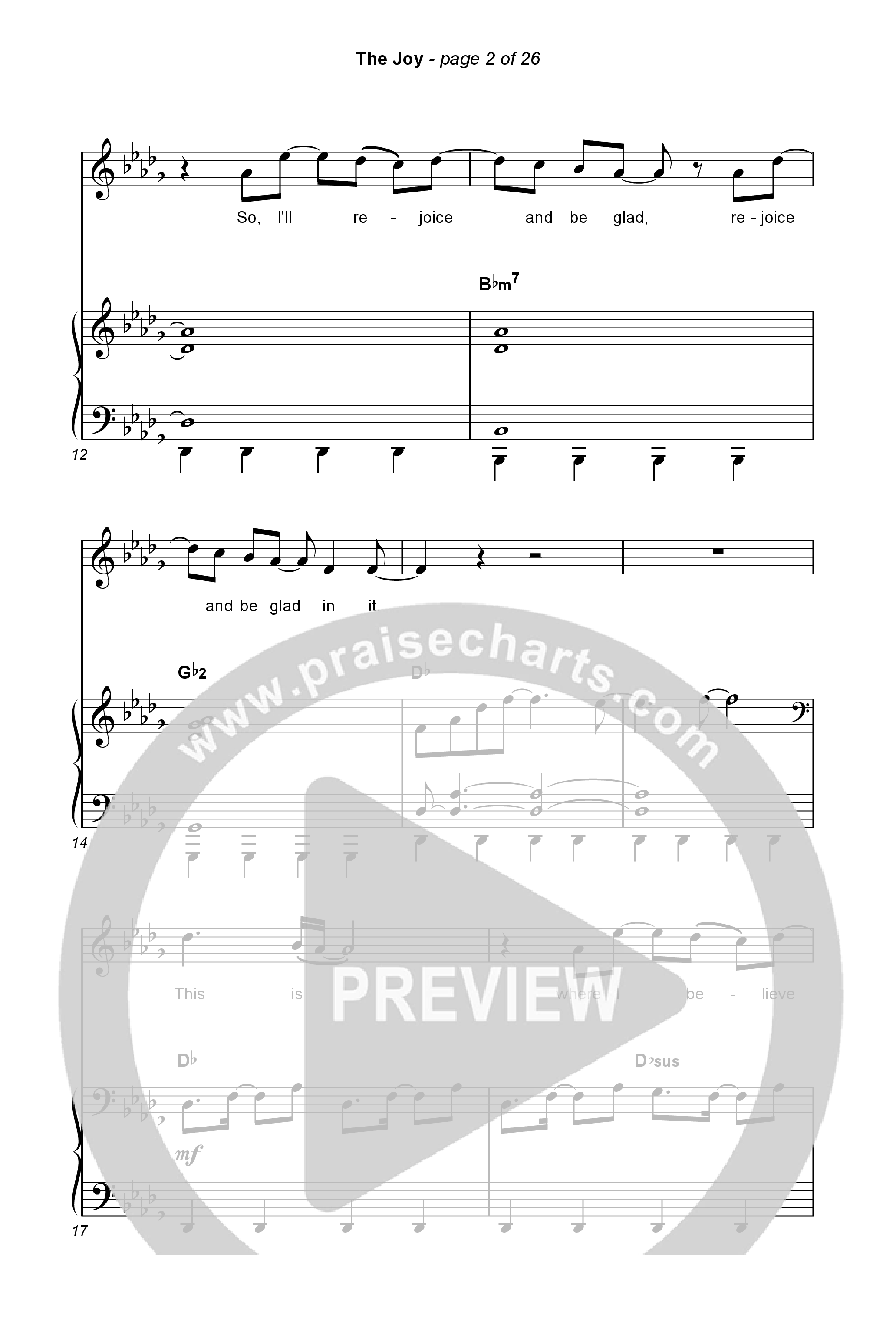 The Joy (Choral Anthem SATB) Octavo (SATB & Pno) (The Belonging Co / Andrew Holt / Arr. Luke Gambill)