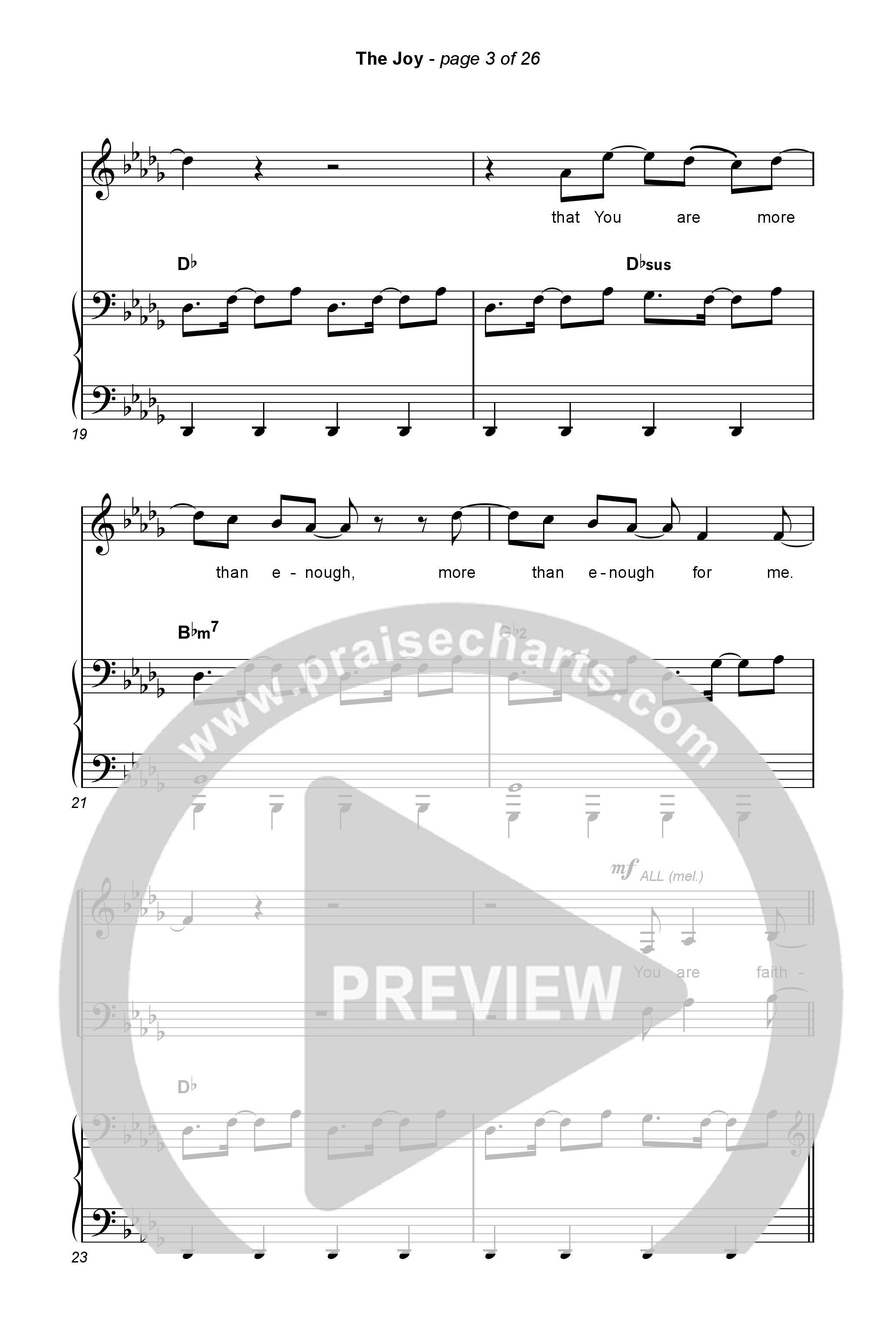 The Joy (Choral Anthem SATB) Octavo (SATB & Pno) (The Belonging Co / Andrew Holt / Arr. Luke Gambill)