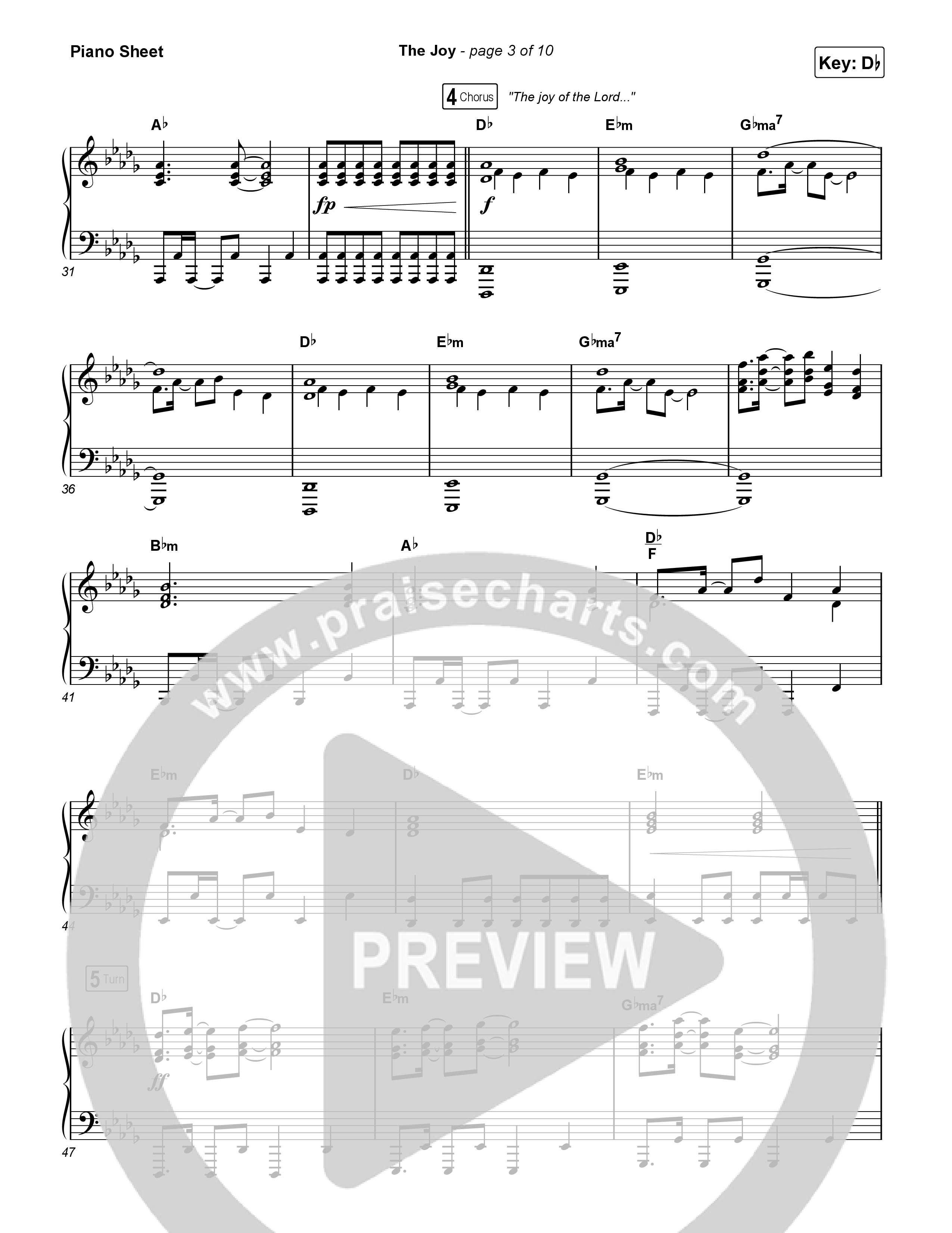 The Joy (Choral Anthem SATB) Piano Sheet (The Belonging Co / Andrew Holt / Arr. Luke Gambill)