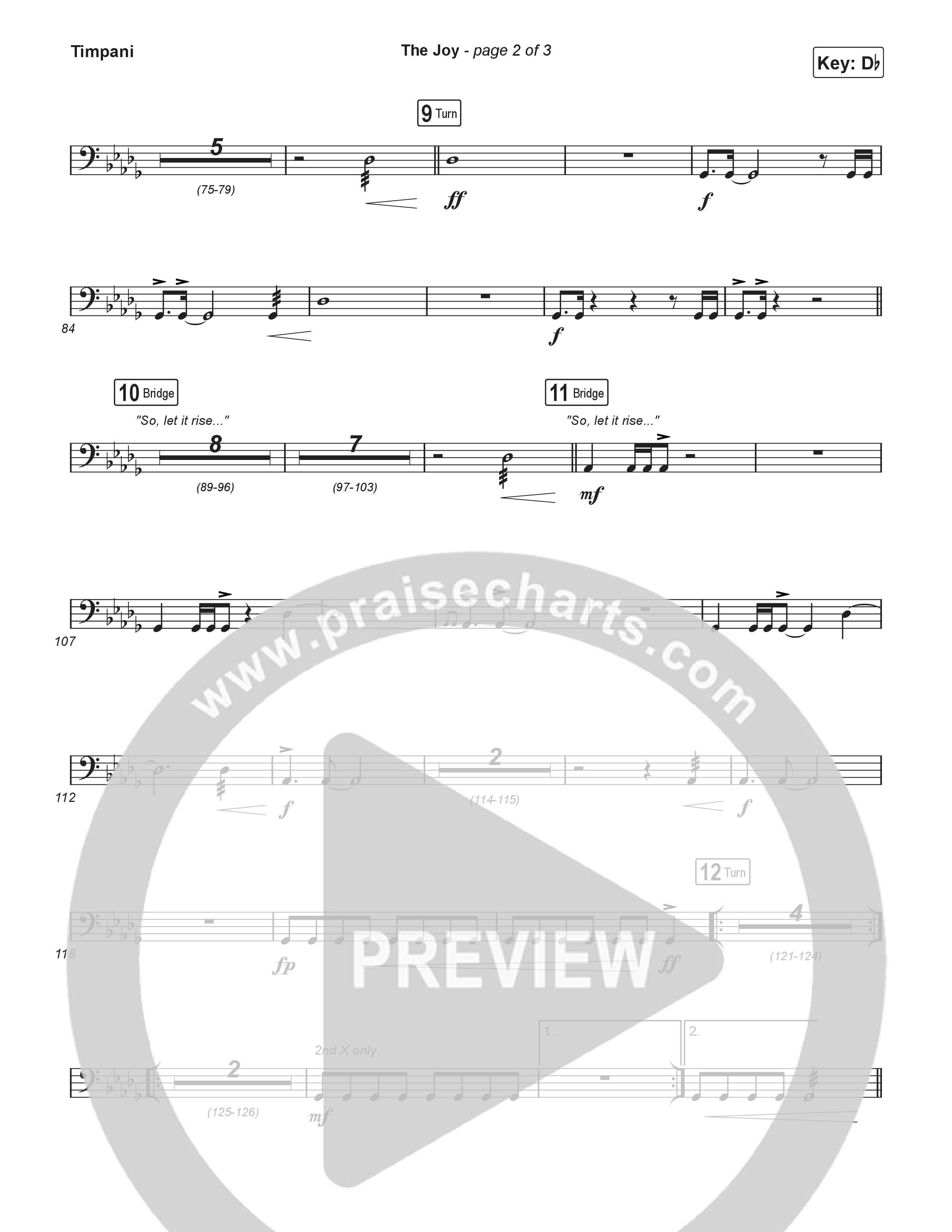 The Joy (Choral Anthem SATB) Timpani (The Belonging Co / Andrew Holt / Arr. Luke Gambill)