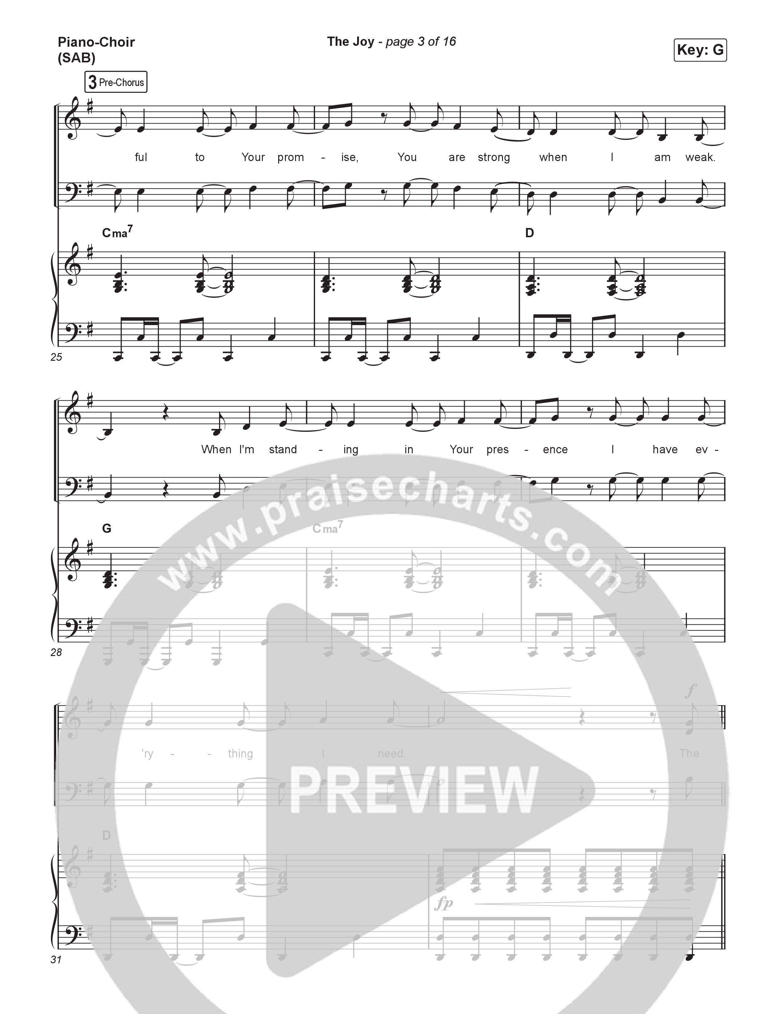 The Joy (Worship Choir/SAB) Piano/Choir (SAB) (The Belonging Co / Andrew Holt)