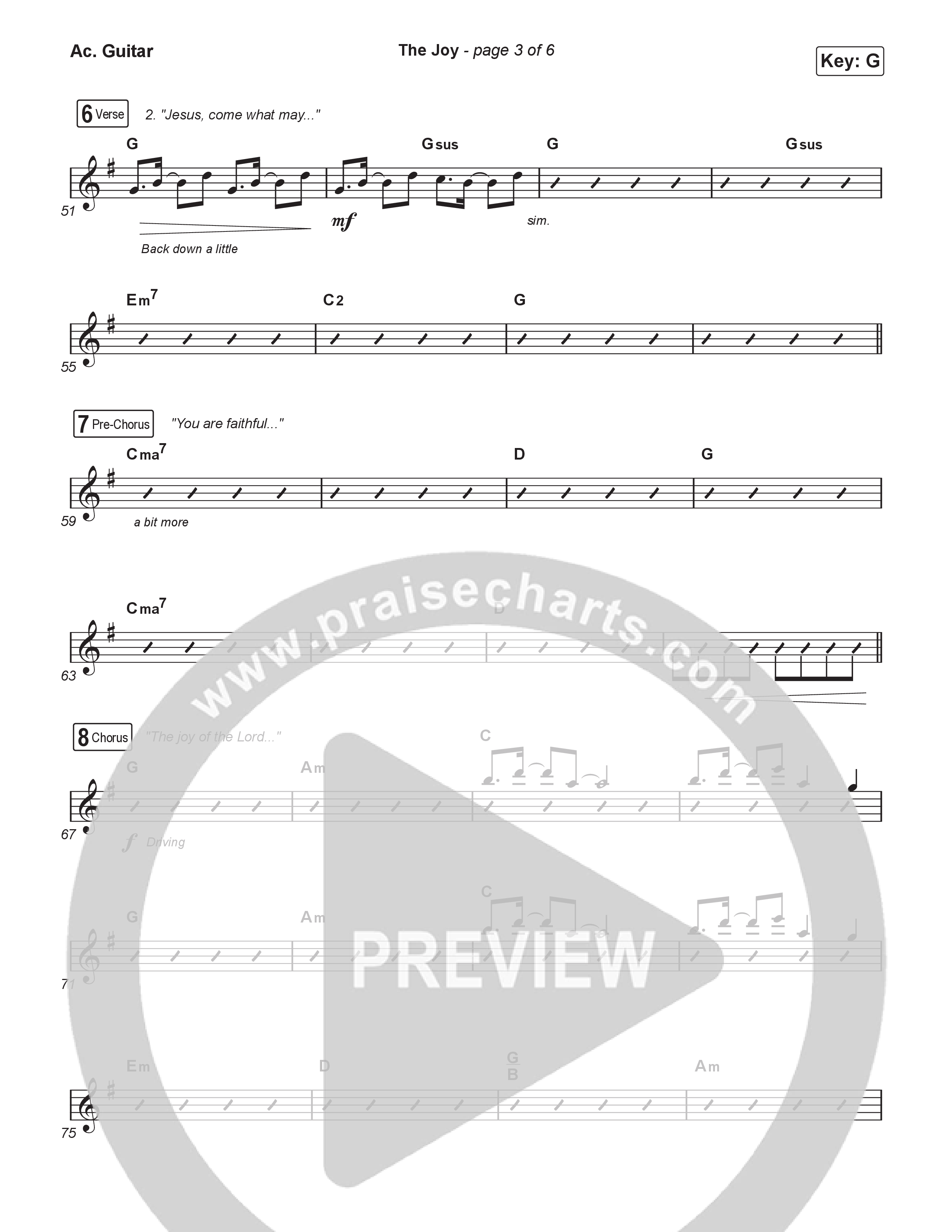 The Joy (Unison/2-Part) Acoustic Guitar (The Belonging Co / Andrew Holt)