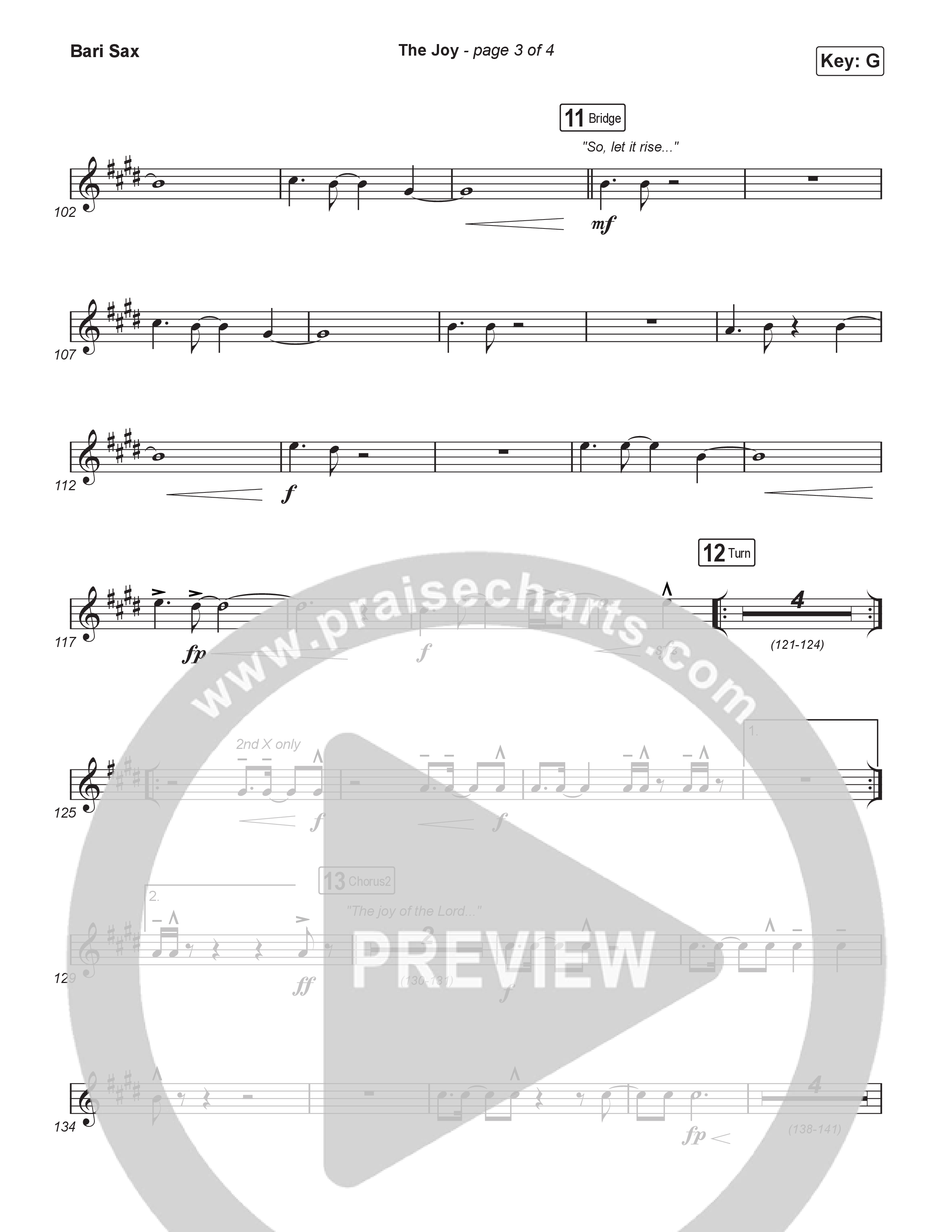 The Joy (Unison/2-Part) Bari Sax (The Belonging Co / Andrew Holt)