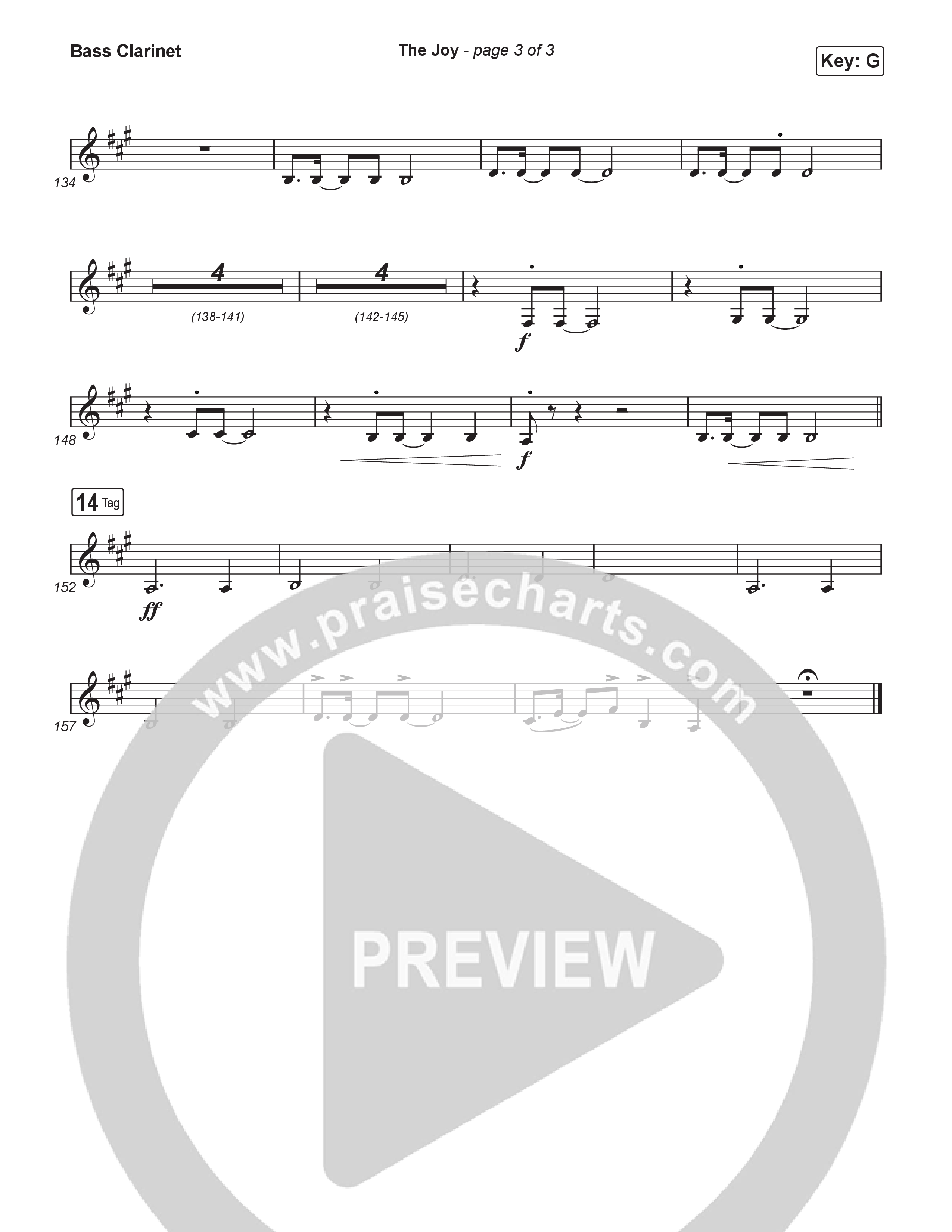 The Joy (Unison/2-Part) Bass Clarinet (The Belonging Co / Andrew Holt)