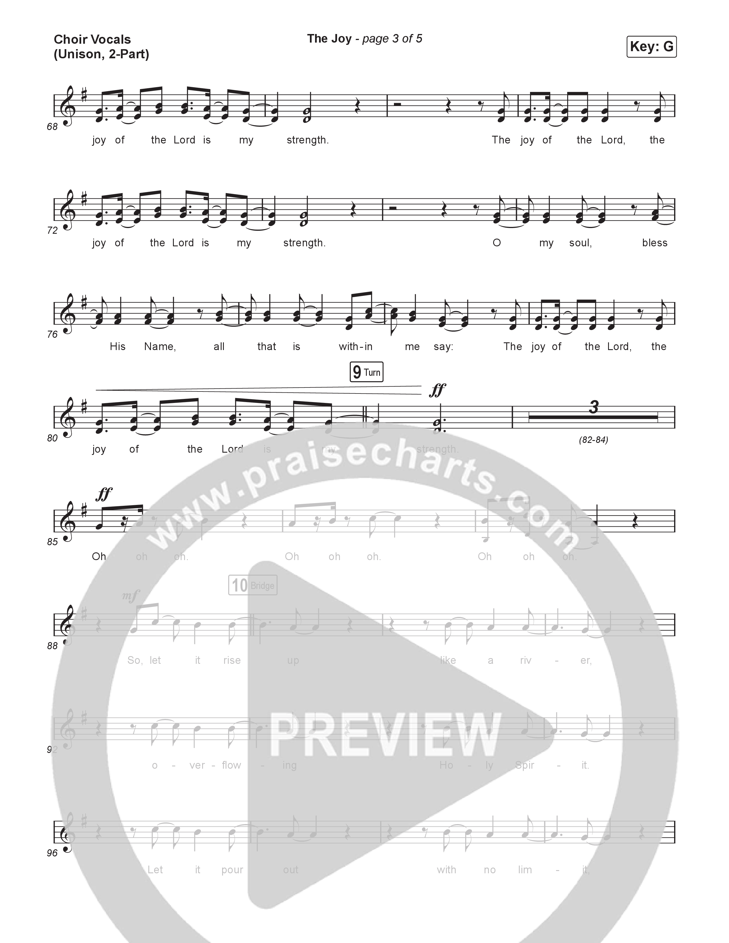 The Joy (Unison/2-Part) Choir Vocals (Uni/2-Part) (The Belonging Co / Andrew Holt)