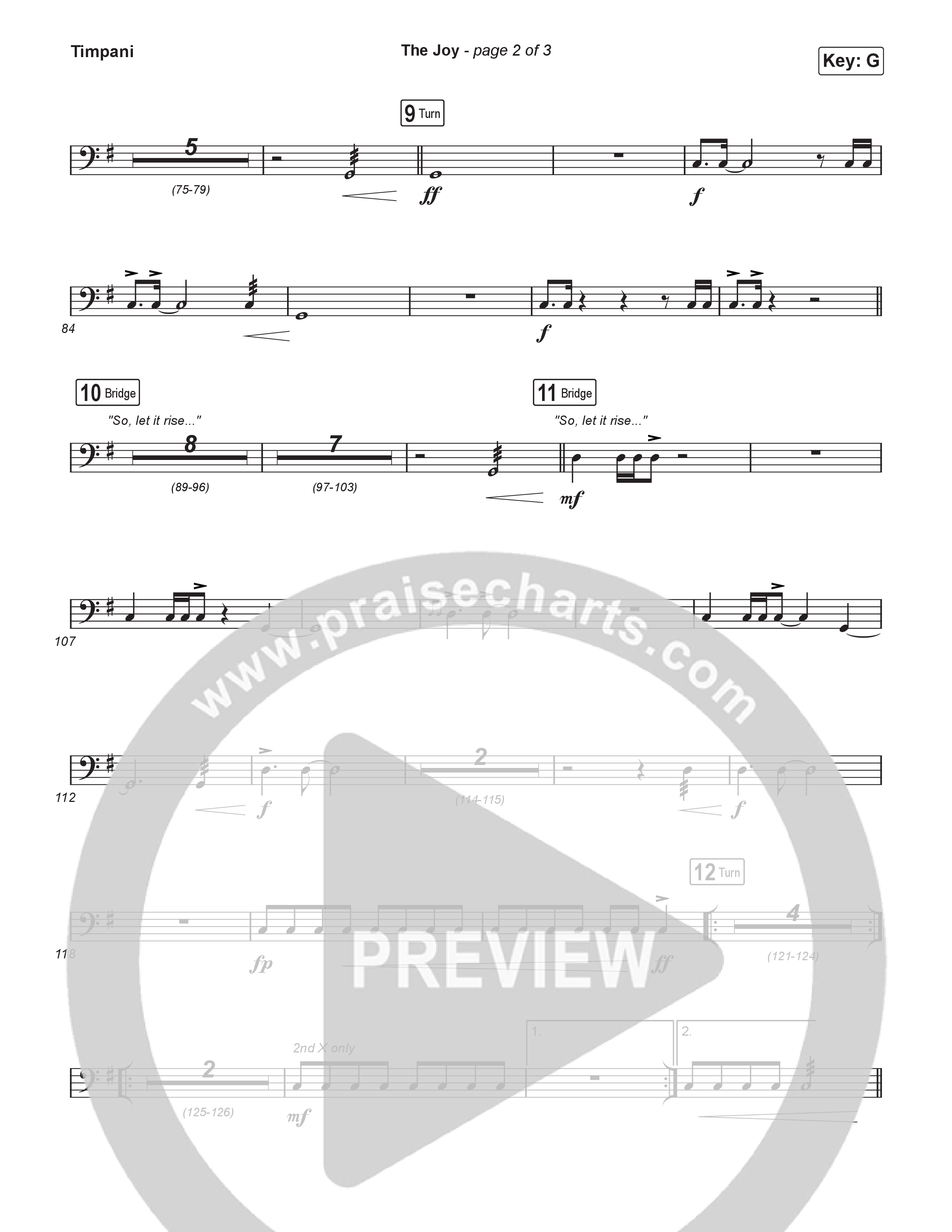 The Joy (Unison/2-Part) Timpani (The Belonging Co / Andrew Holt)