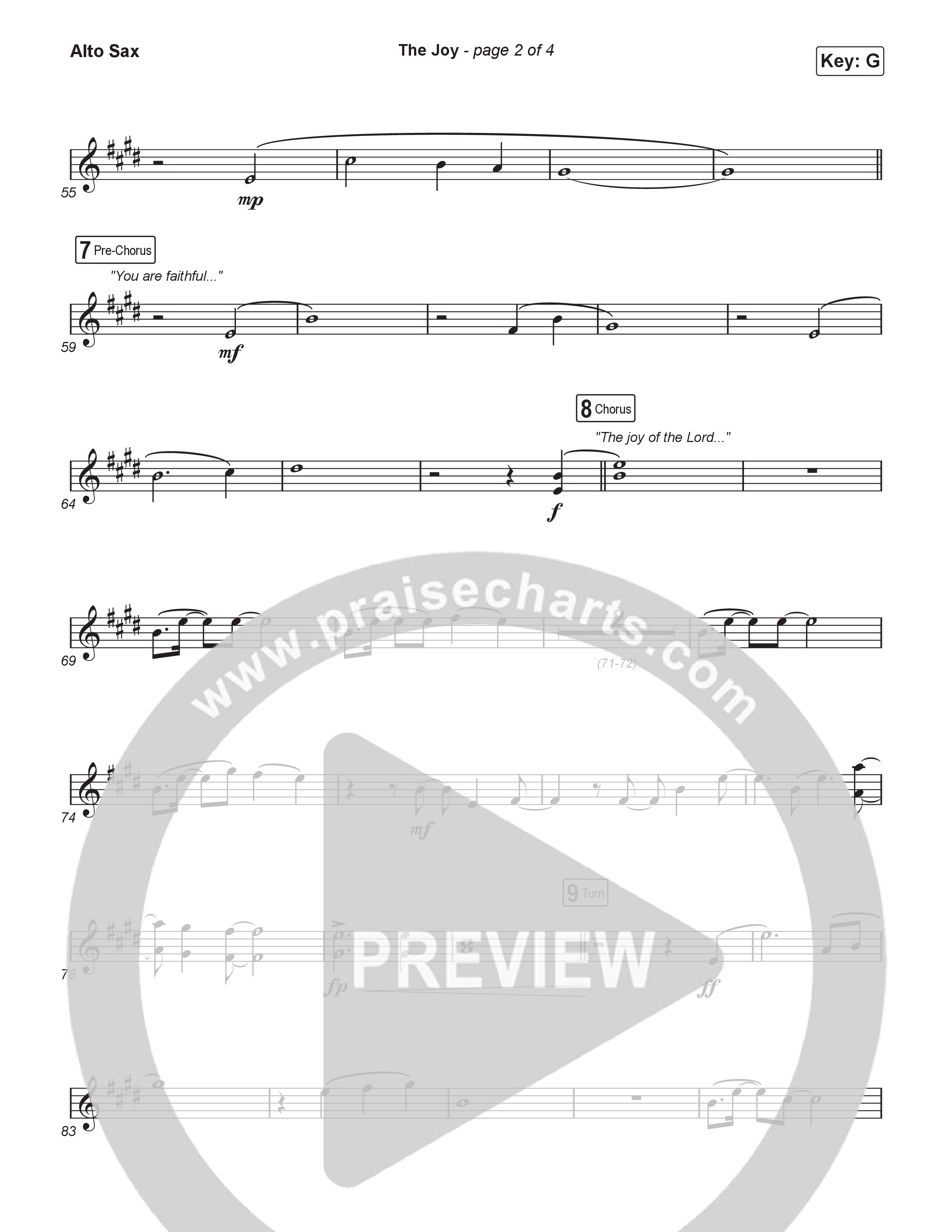 The Joy (Sing It Now) Alto Sax (The Belonging Co / Andrew Holt / Arr. Luke Gambill)