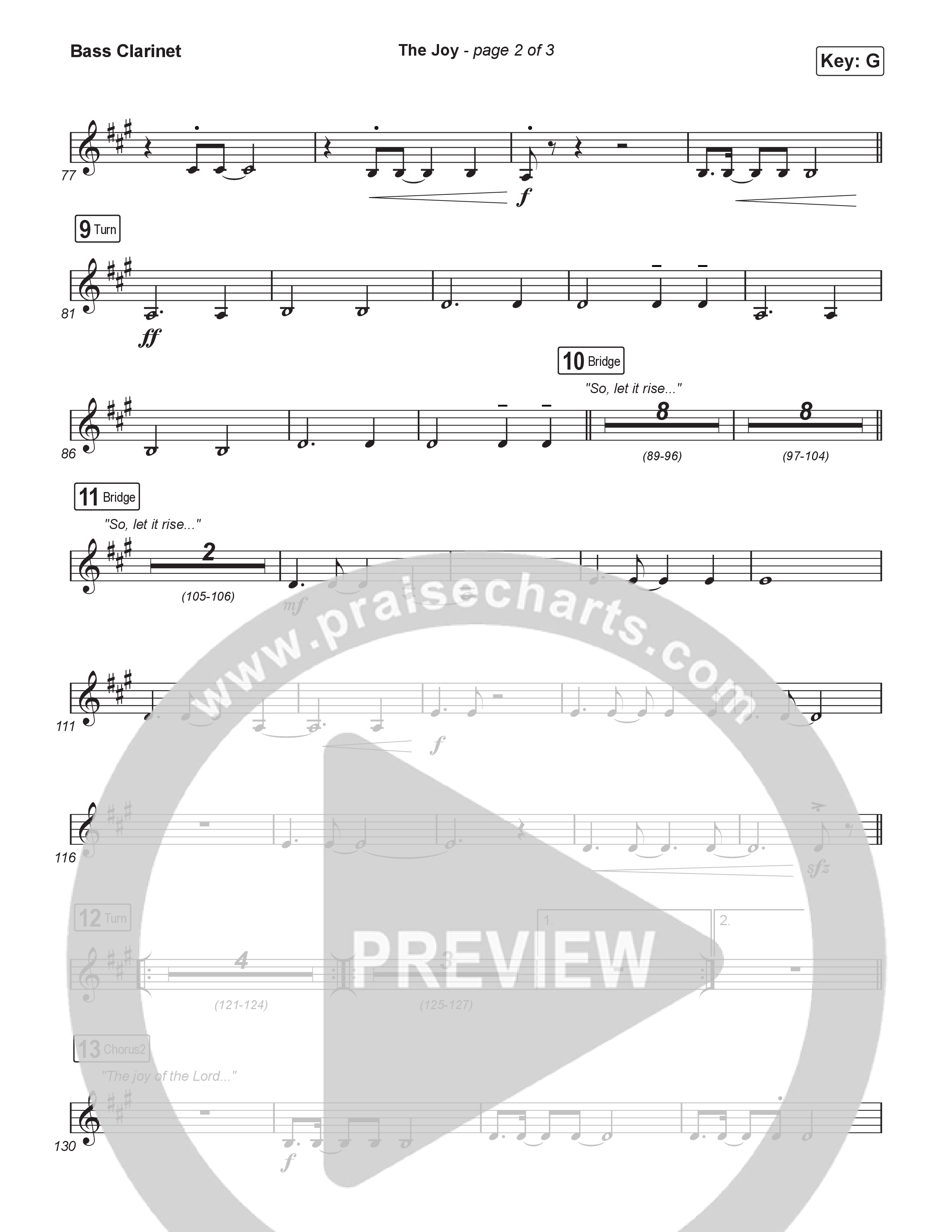 The Joy (Sing It Now) Bass Clarinet (The Belonging Co / Andrew Holt / Arr. Luke Gambill)