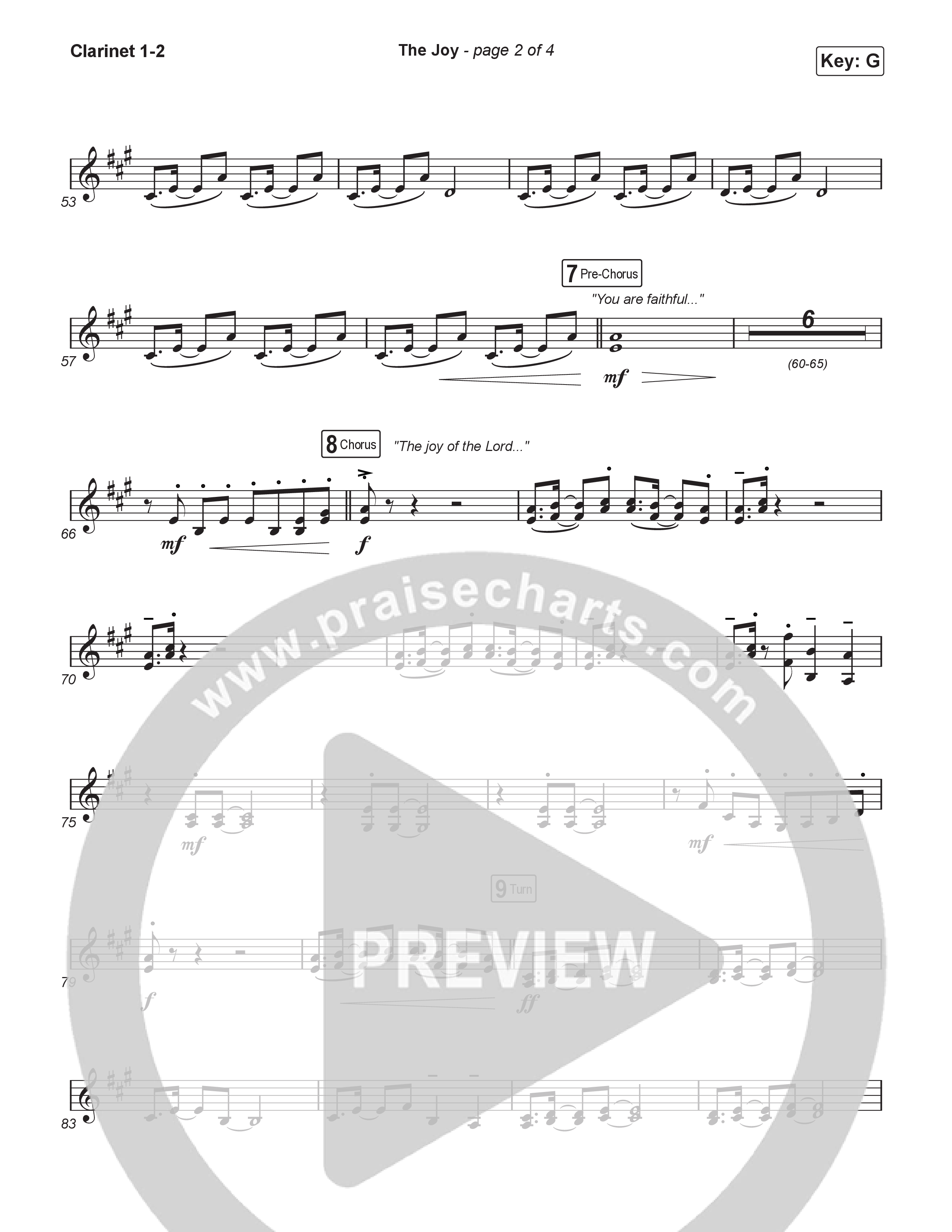 The Joy (Sing It Now) Clarinet 1/2 (The Belonging Co / Andrew Holt / Arr. Luke Gambill)