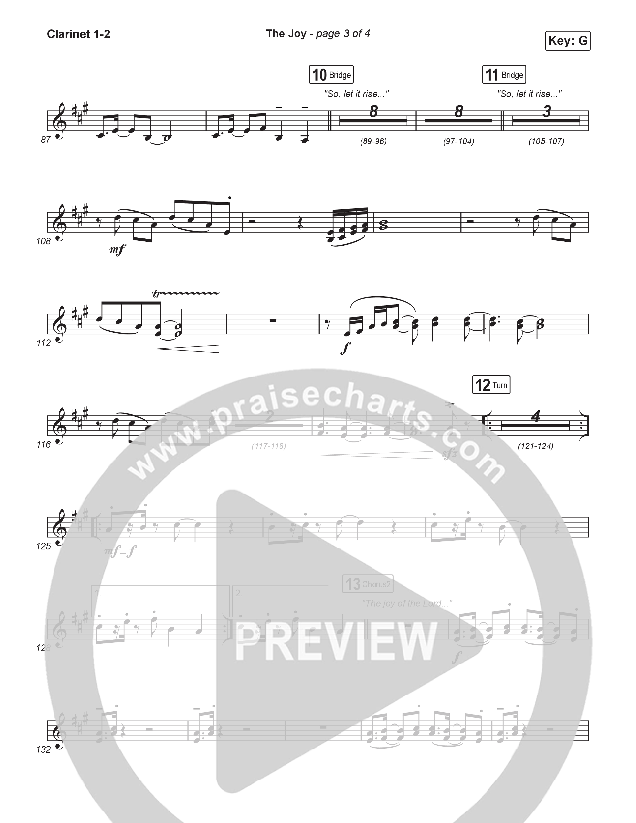 The Joy (Sing It Now) Clarinet 1/2 (The Belonging Co / Andrew Holt / Arr. Luke Gambill)