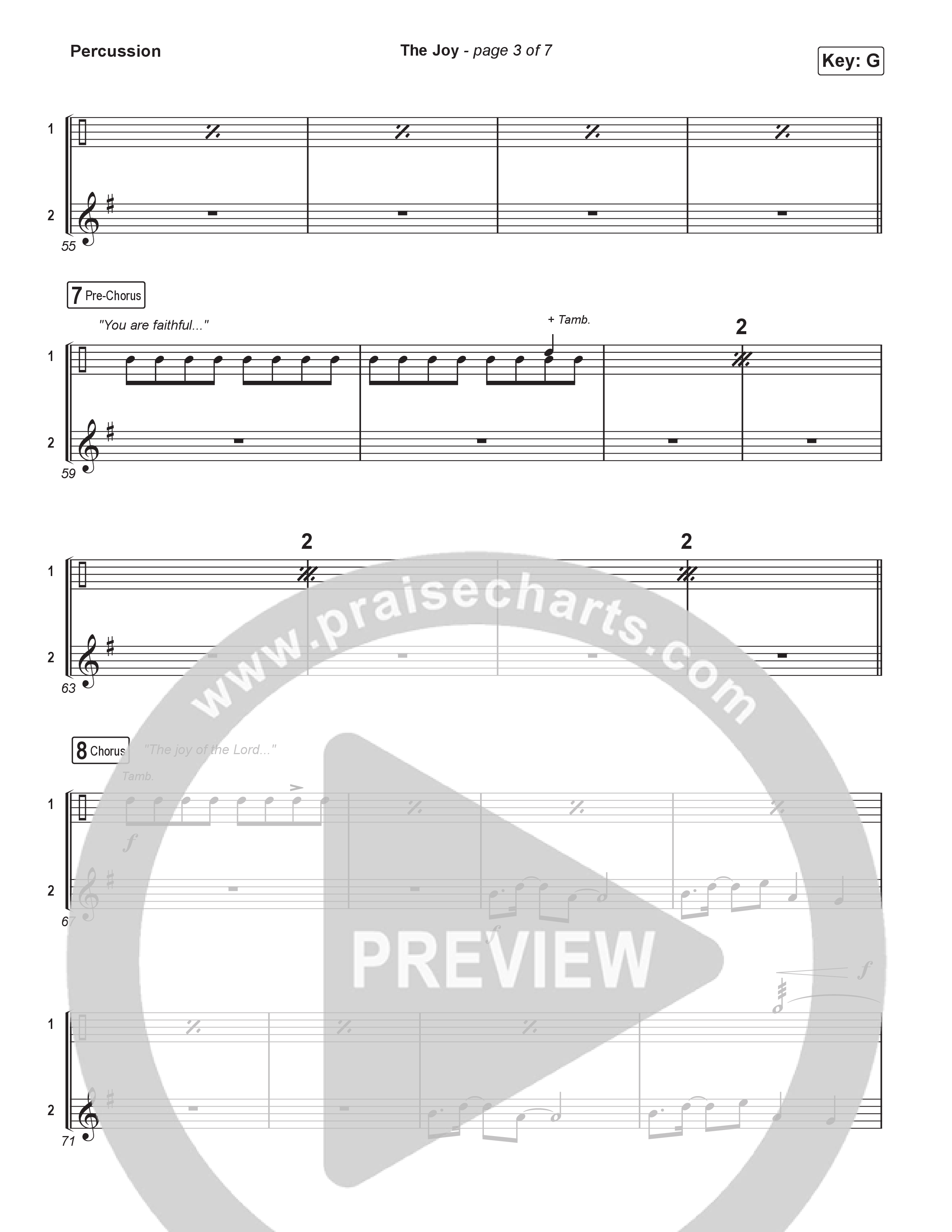 The Joy (Sing It Now) Percussion (The Belonging Co / Andrew Holt / Arr. Luke Gambill)