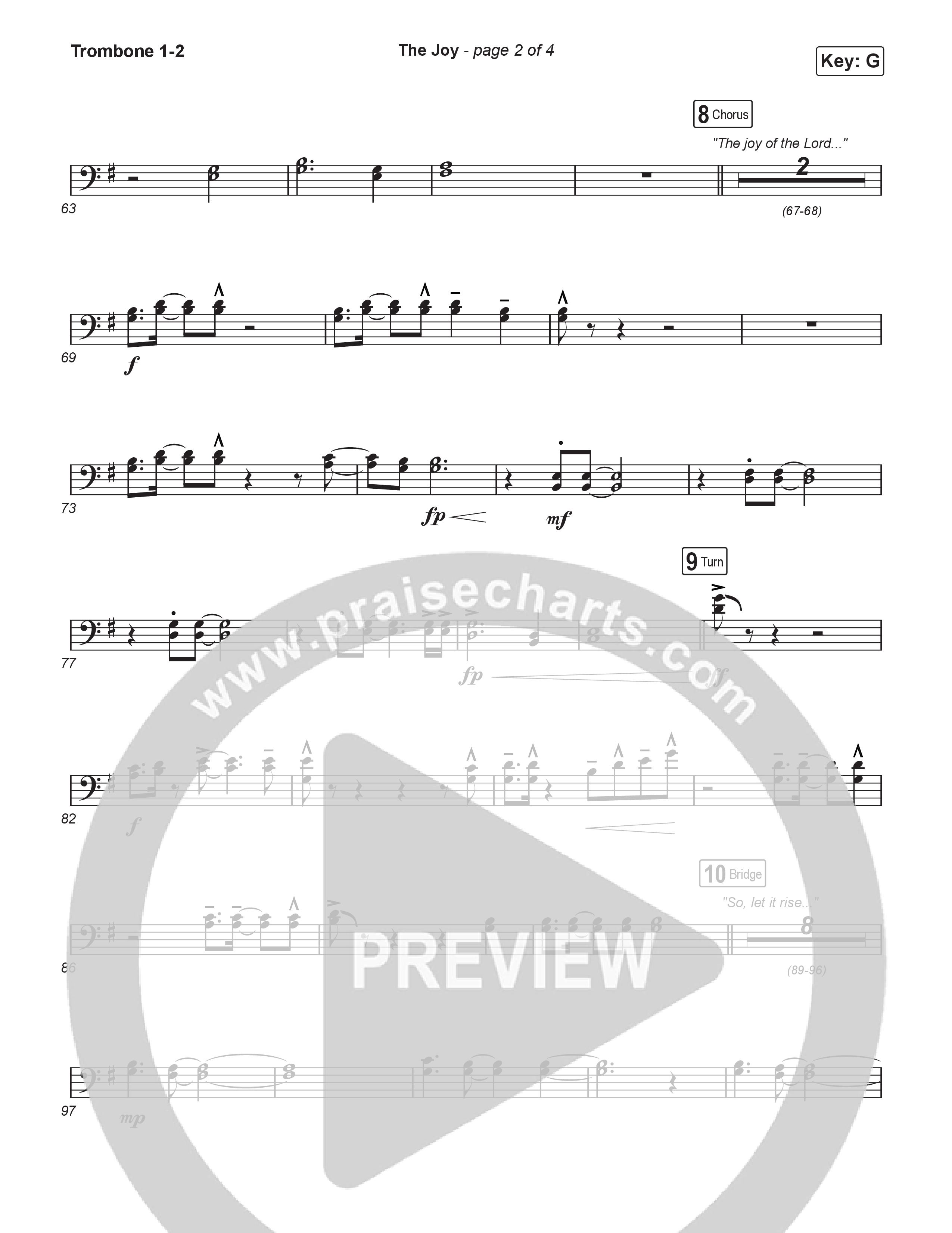 The Joy (Sing It Now) Trombone 1/2 (The Belonging Co / Andrew Holt / Arr. Luke Gambill)