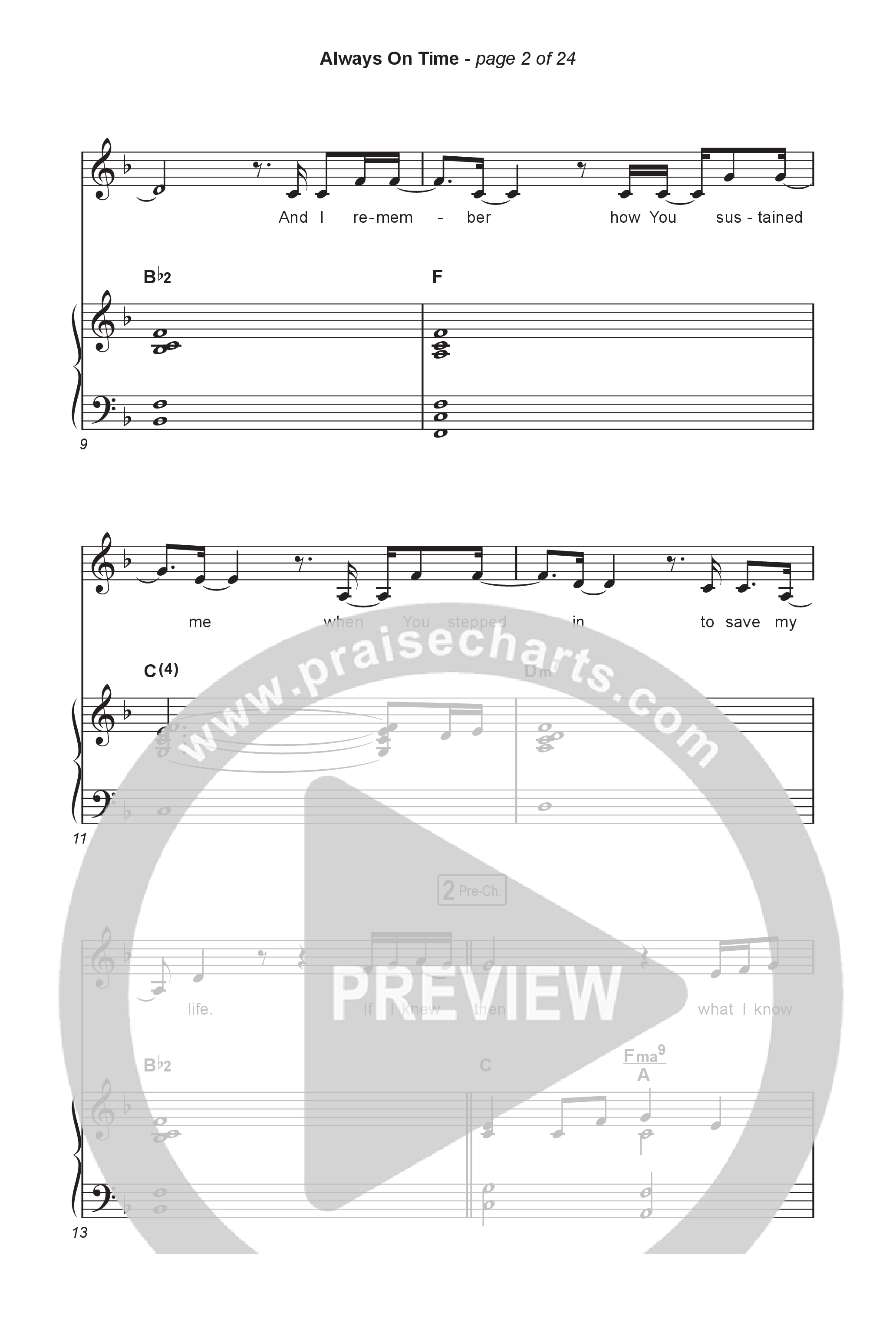 Always On Time (Worship Choir/SAB) Octavo (SAB & Pno) (Elevation Worship / Bella Cordero / Arr. Luke Gambill)