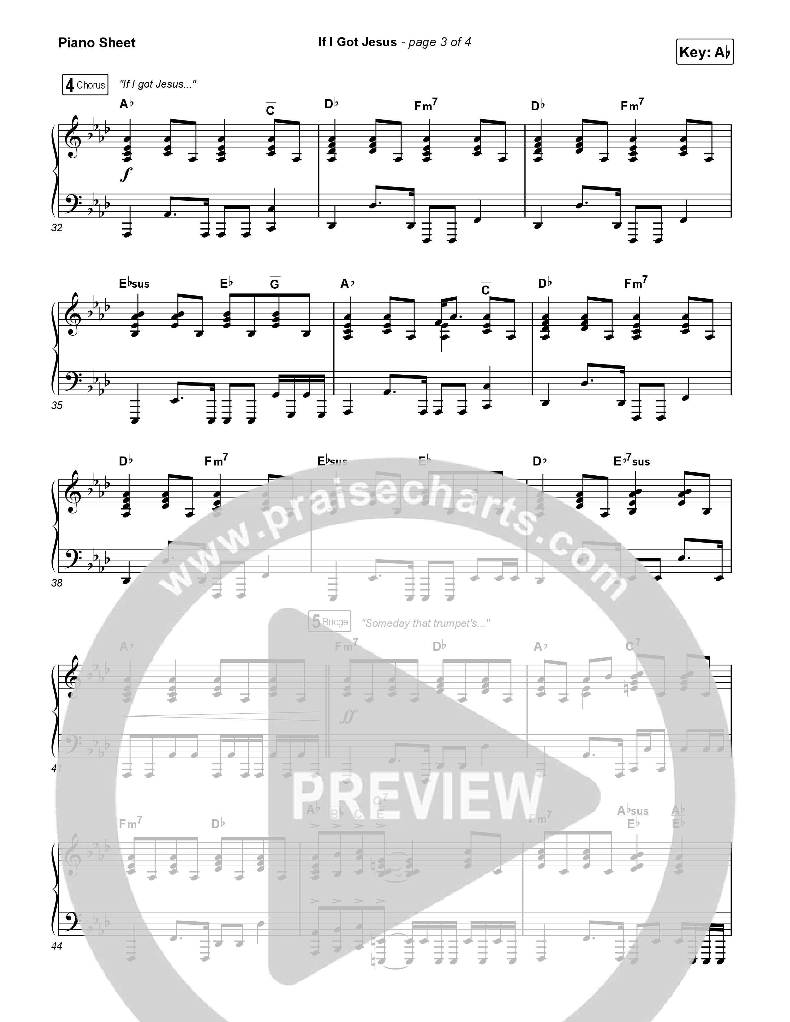 If I Got Jesus (Choral Anthem SATB) Piano Sheet (Ben Fuller / Arr. Luke Gambill)