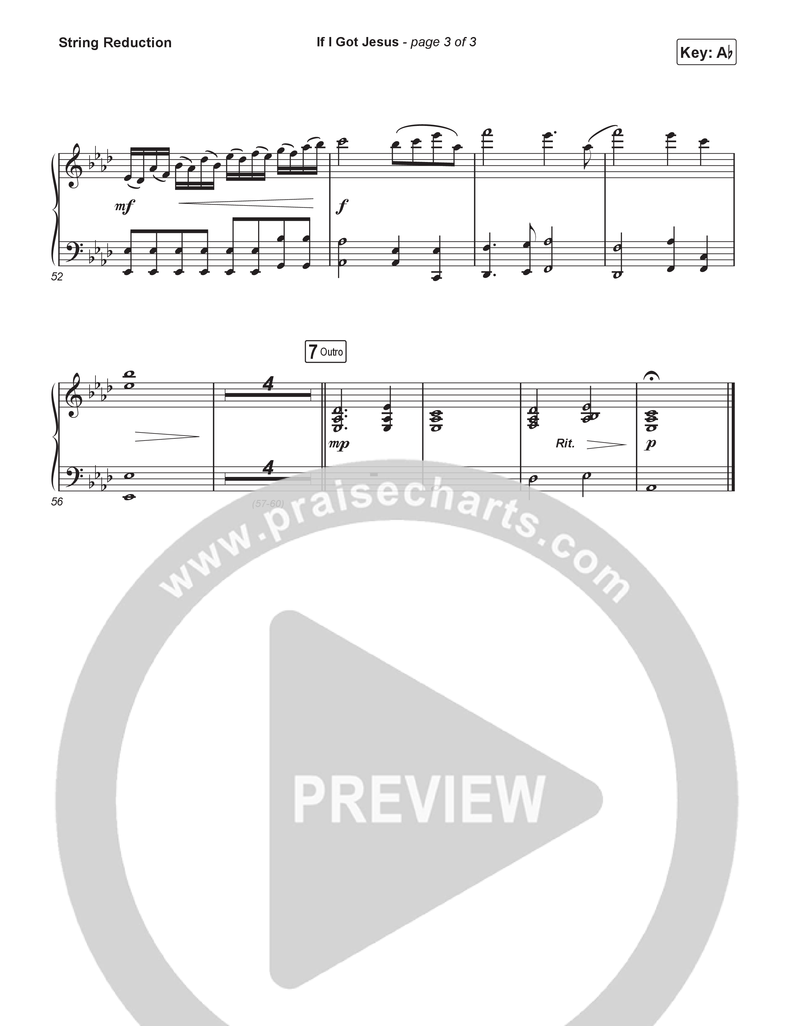 If I Got Jesus (Choral Anthem SATB) String Reduction (Ben Fuller / Arr. Luke Gambill)