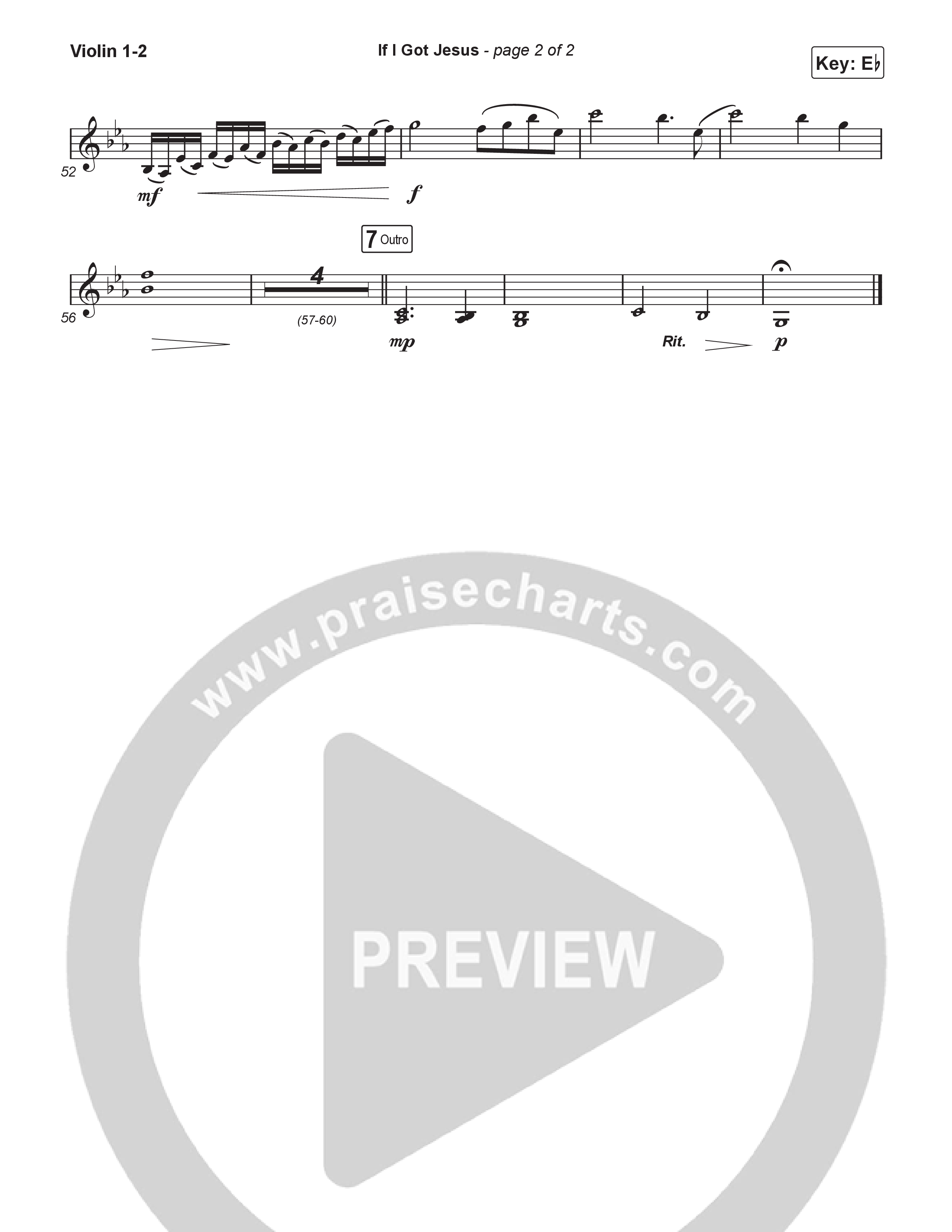 If I Got Jesus (Worship Choir/SAB) String Pack (Ben Fuller / Arr. Luke Gambill)