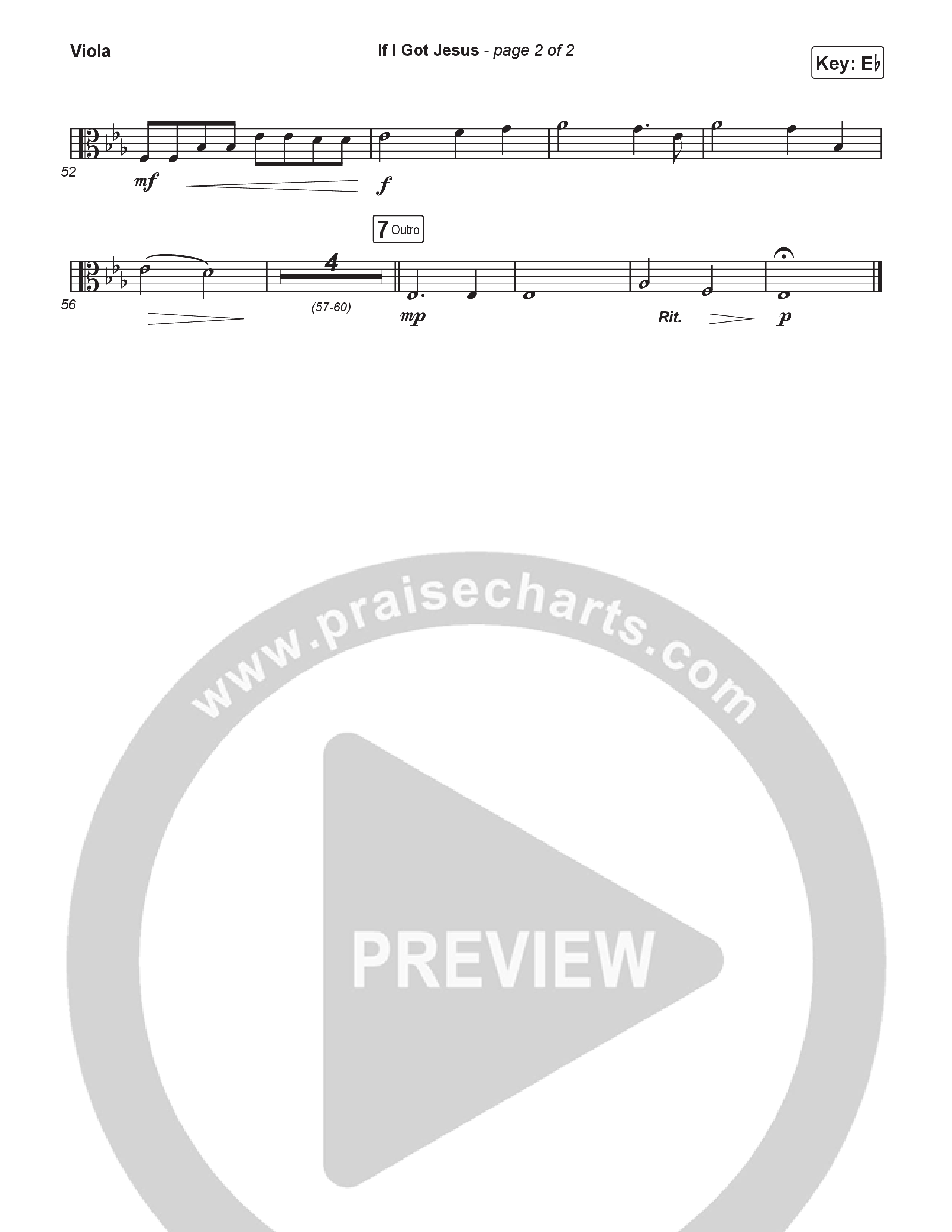 If I Got Jesus (Sing It Now) Viola (Ben Fuller / Arr. Luke Gambill)