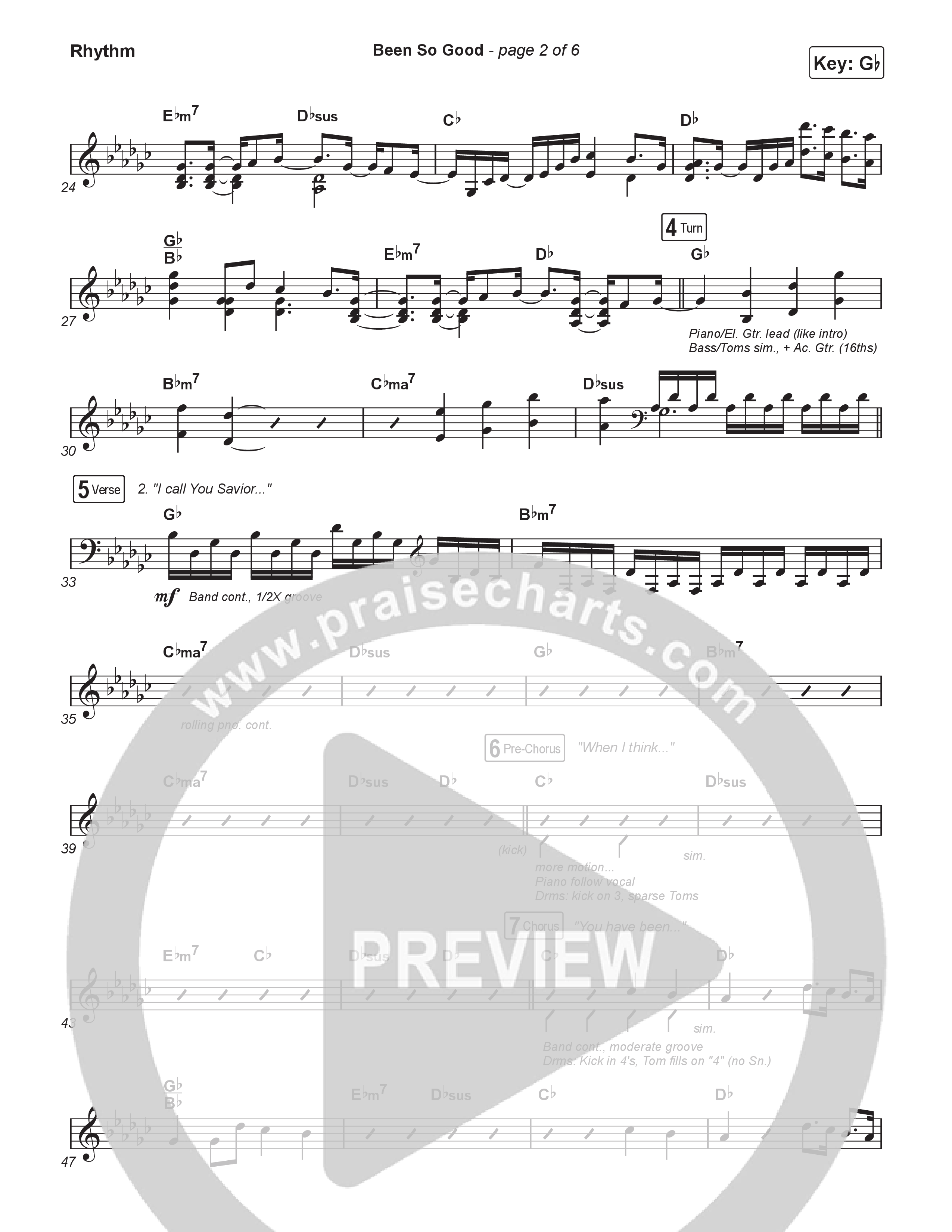 Been So Good (Worship Choir/SAB) Rhythm Pack (Elevation Worship / Tiffany Hudson / Arr. Luke Gambill)