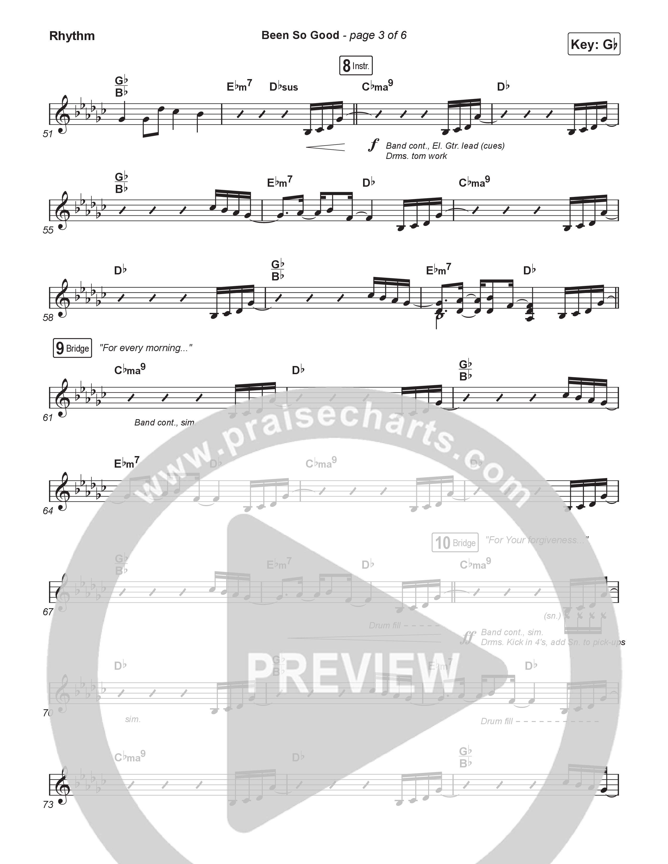 Been So Good (Worship Choir/SAB) Rhythm Pack (Elevation Worship / Tiffany Hudson / Arr. Luke Gambill)