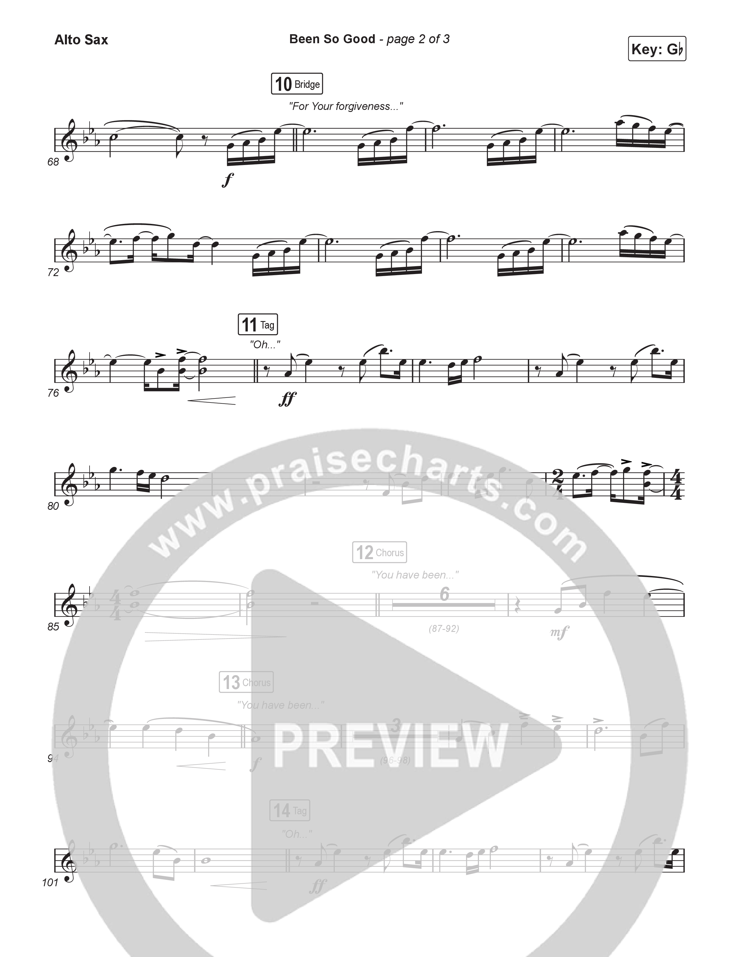 Been So Good (Sing It Now) Sax Pack (Elevation Worship / Tiffany Hudson / Arr. Luke Gambill)